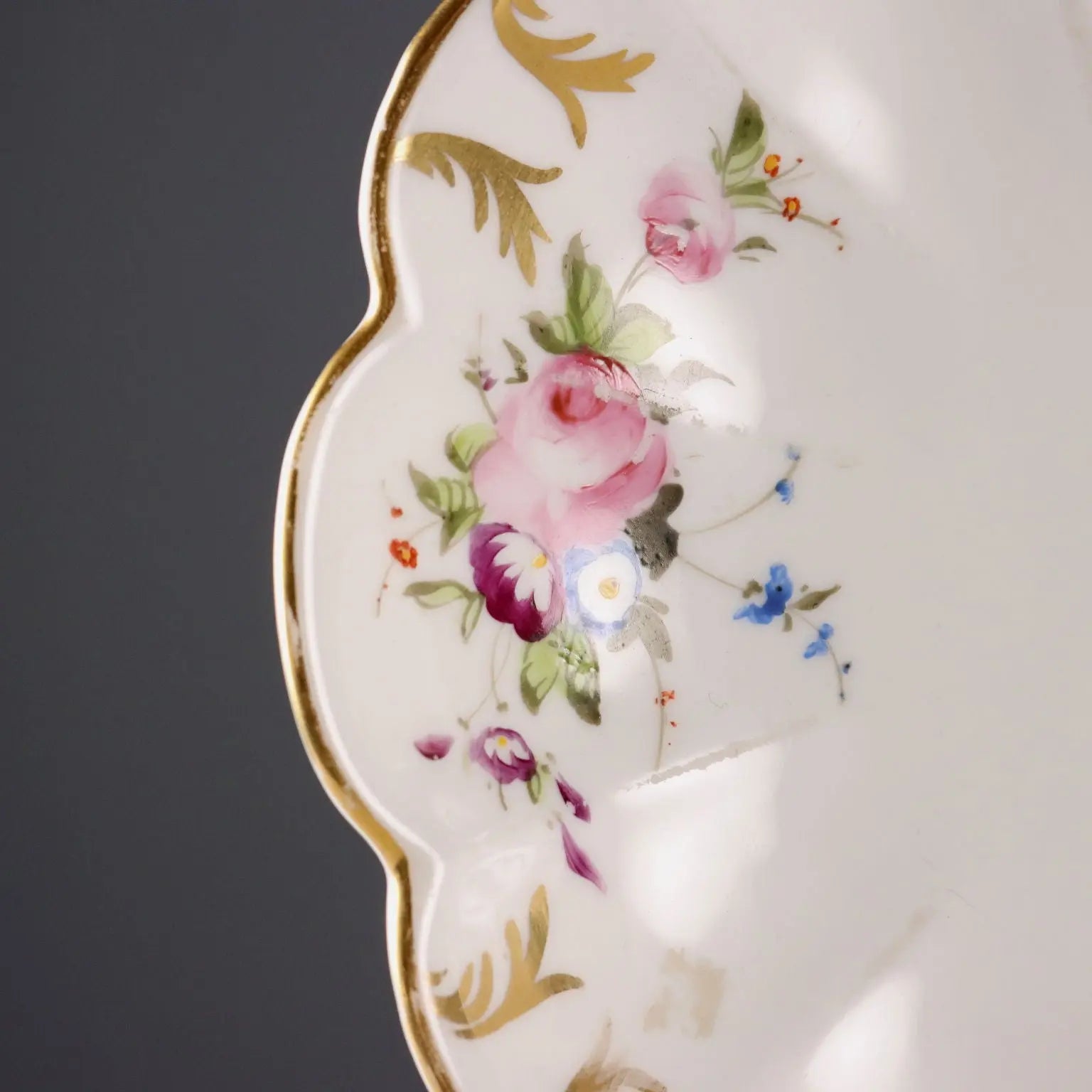 Antique Saucers Parisian Porcelain Decorations France 1860-1880 - France, 1860-1880 | Antiques | Ceramics Products