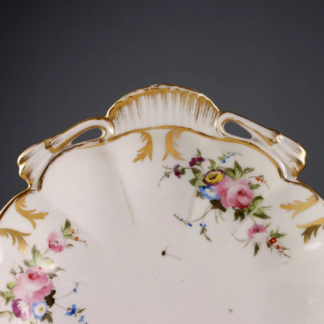 Antique Saucers Parisian Porcelain Decorations France 1860-1880 - France, 1860-1880 | Antiques | Ceramics Products