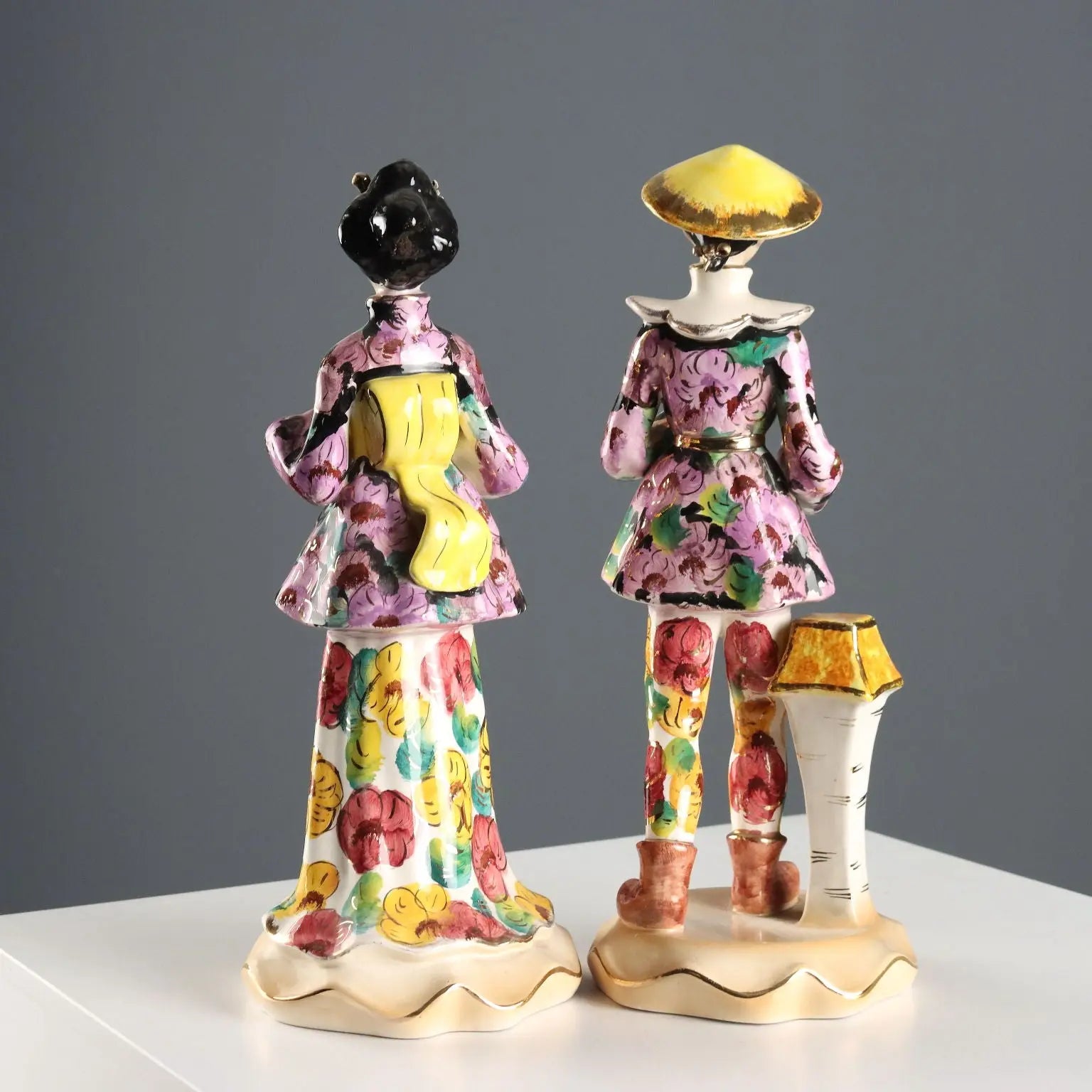 Vintage Figurines Painted Ceramic Man. Artenova Italy 1950s - Italy, 1950s | Antiques | Ceramics Products