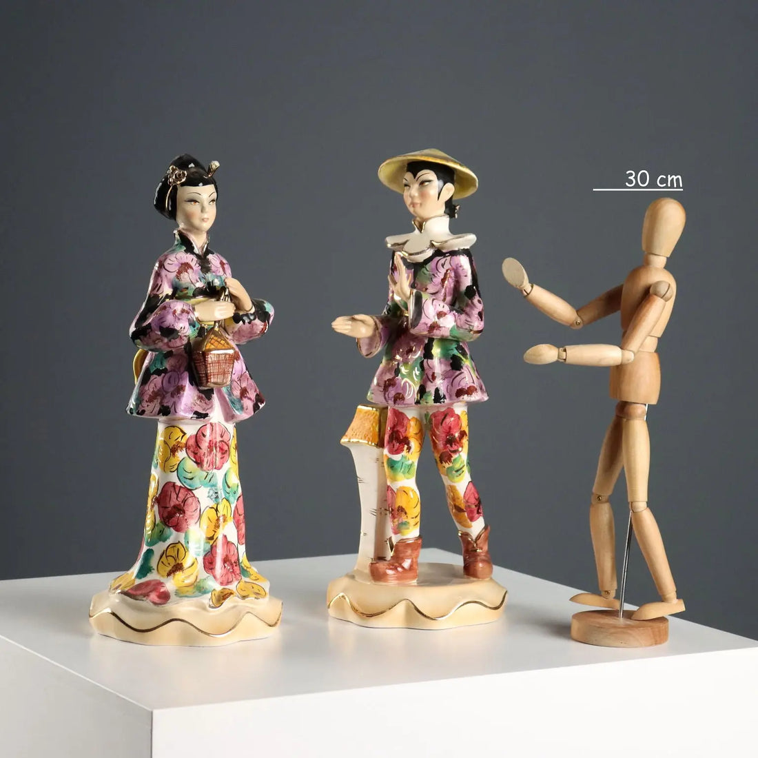 Vintage Figurines Painted Ceramic Man. Artenova Italy 1950s - Italy, 1950s | Antiques | Ceramics Products