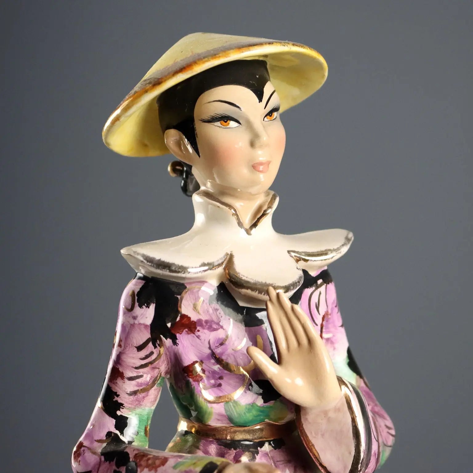 Vintage Figurines Painted Ceramic Man. Artenova Italy 1950s - Italy, 1950s | Antiques | Ceramics Products