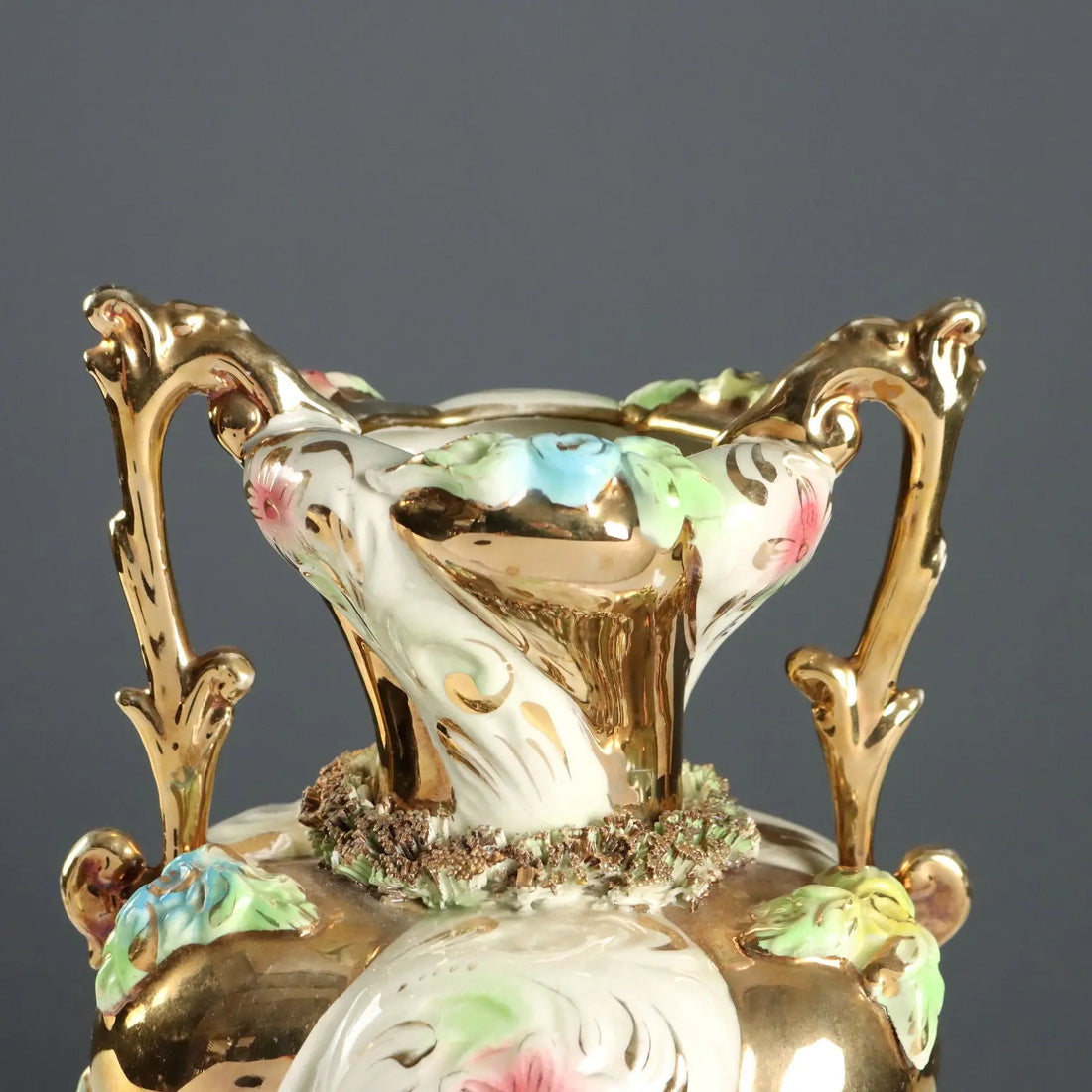 Vintage Vases with Plate Capodimonte's Manufacture Italy 1950s-60s - Italy, 1950s-1960s | Antiques | Ceramics Products