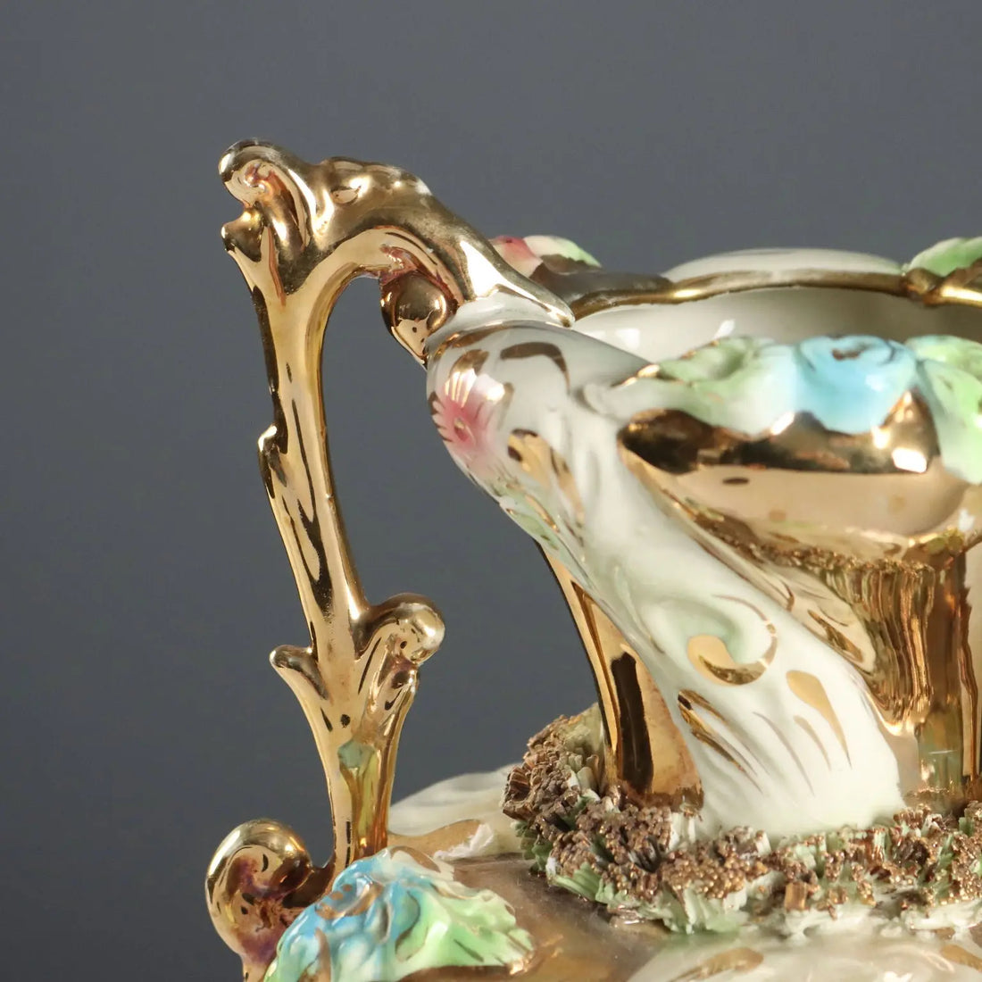 Vintage Vases with Plate Capodimonte's Manufacture Italy 1950s-60s - Italy, 1950s-1960s | Antiques | Ceramics Products