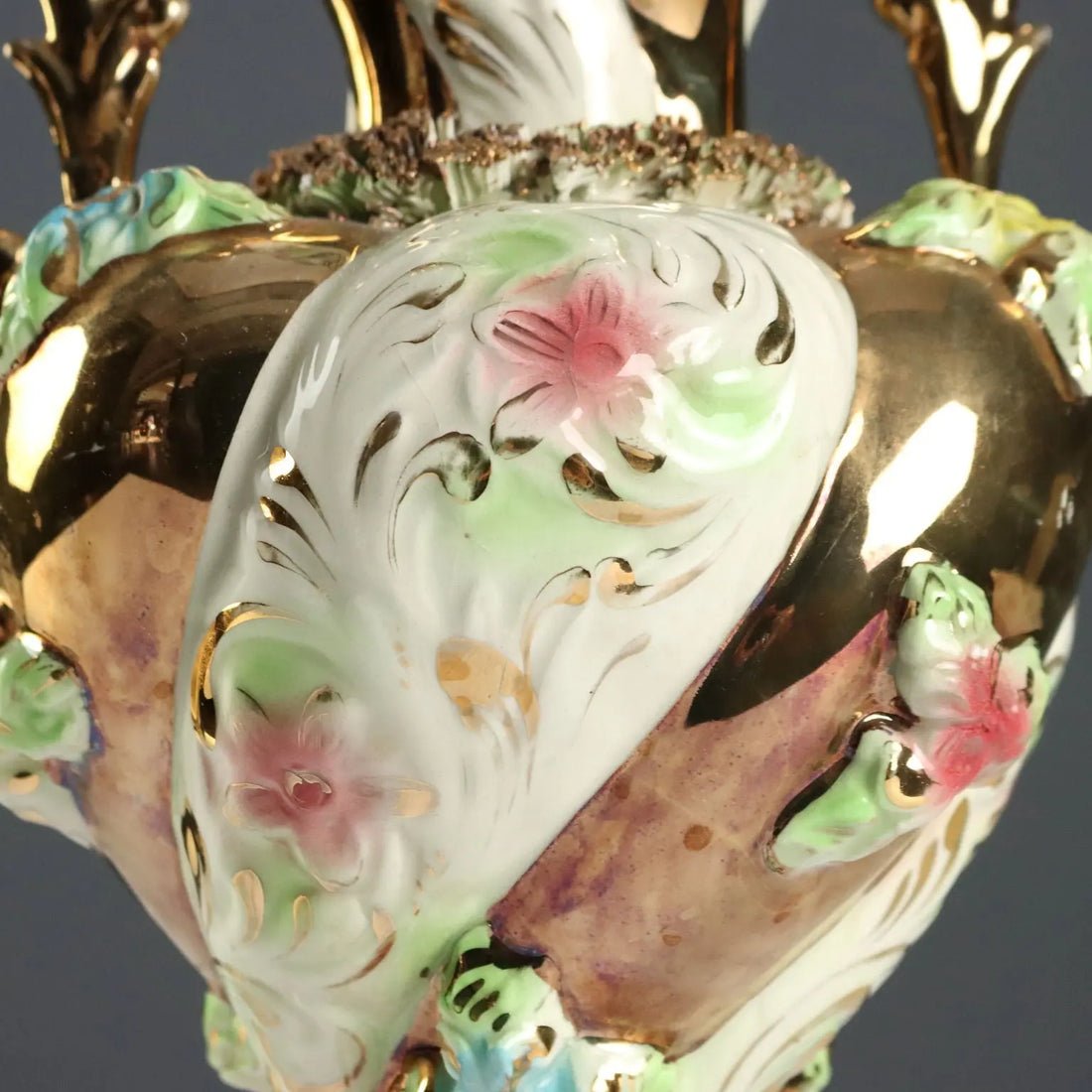 Vintage Vases with Plate Capodimonte's Manufacture Italy 1950s-60s - Italy, 1950s-1960s | Antiques | Ceramics Products