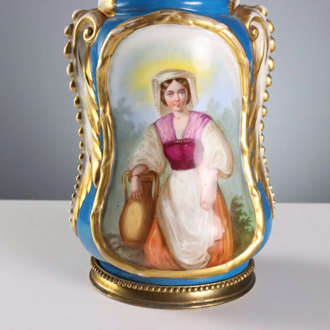 Antique Lamps Painted Ceramic Bronze Europe XIX Century - Europe, XIX Century | Antiques | Ceramics Products