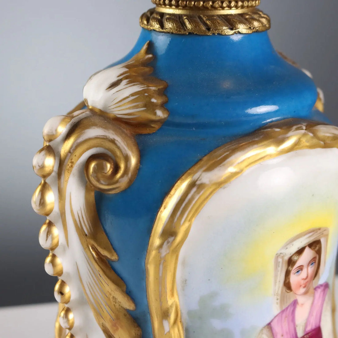 Antique Lamps Painted Ceramic Bronze Europe XIX Century - Europe, XIX Century | Antiques | Ceramics Products