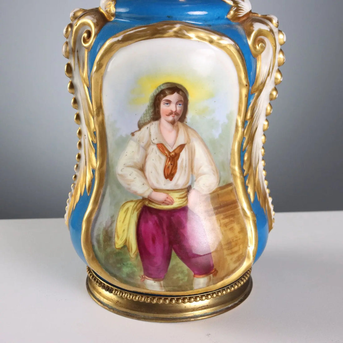 Antique Lamps Painted Ceramic Bronze Europe XIX Century - Europe, XIX Century | Antiques | Ceramics Products