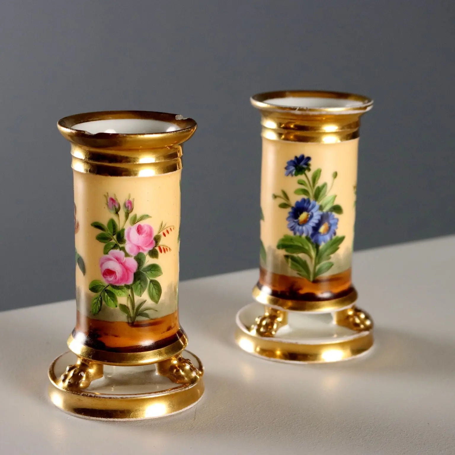 Antique Porcelain Vases Darte Frères Palais Royal France XIX Century - France, Early XIX Century | Antiques | Ceramics Products