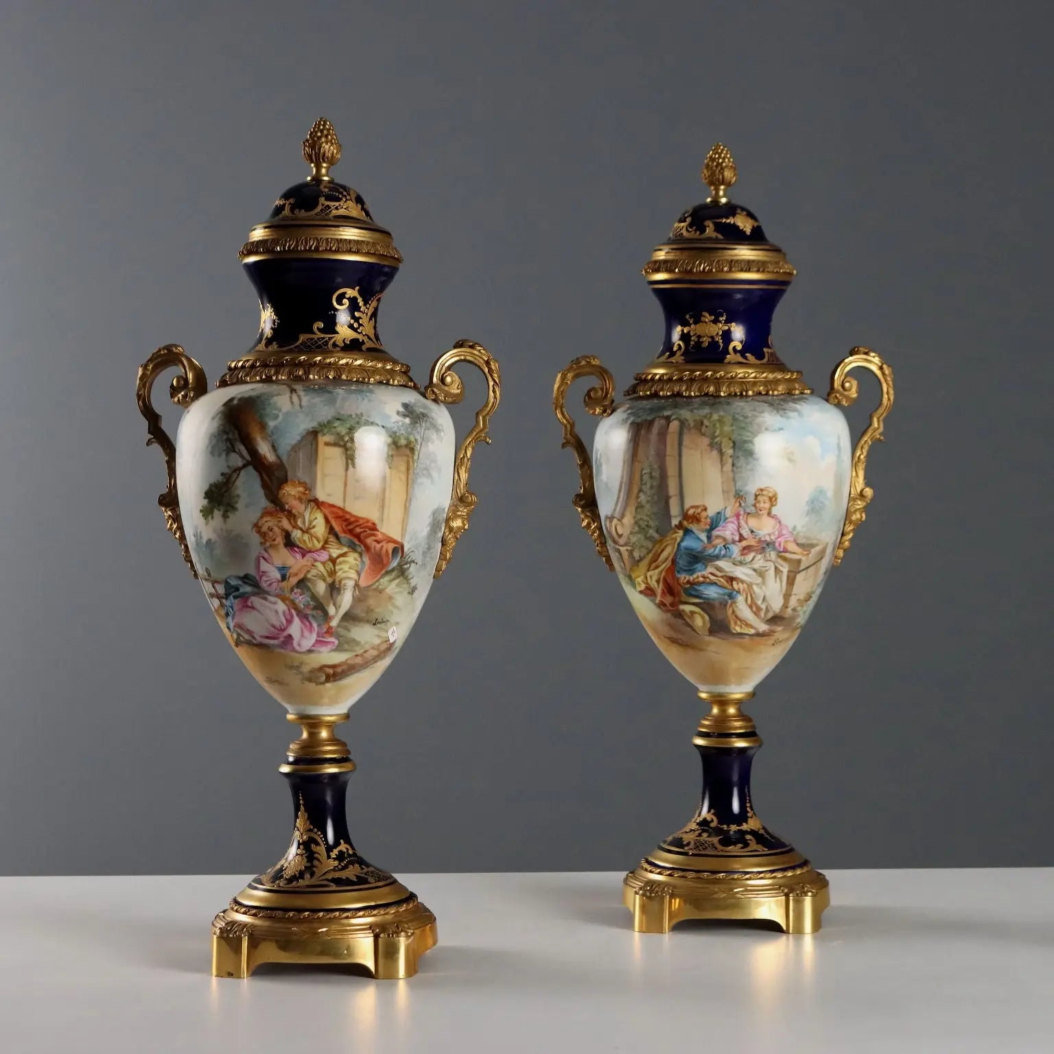 Antique Vases Sèvres Porcelain Decorations France XIX Century - France, Late XIX - Early XX Century | Antiques | Ceramics Products
