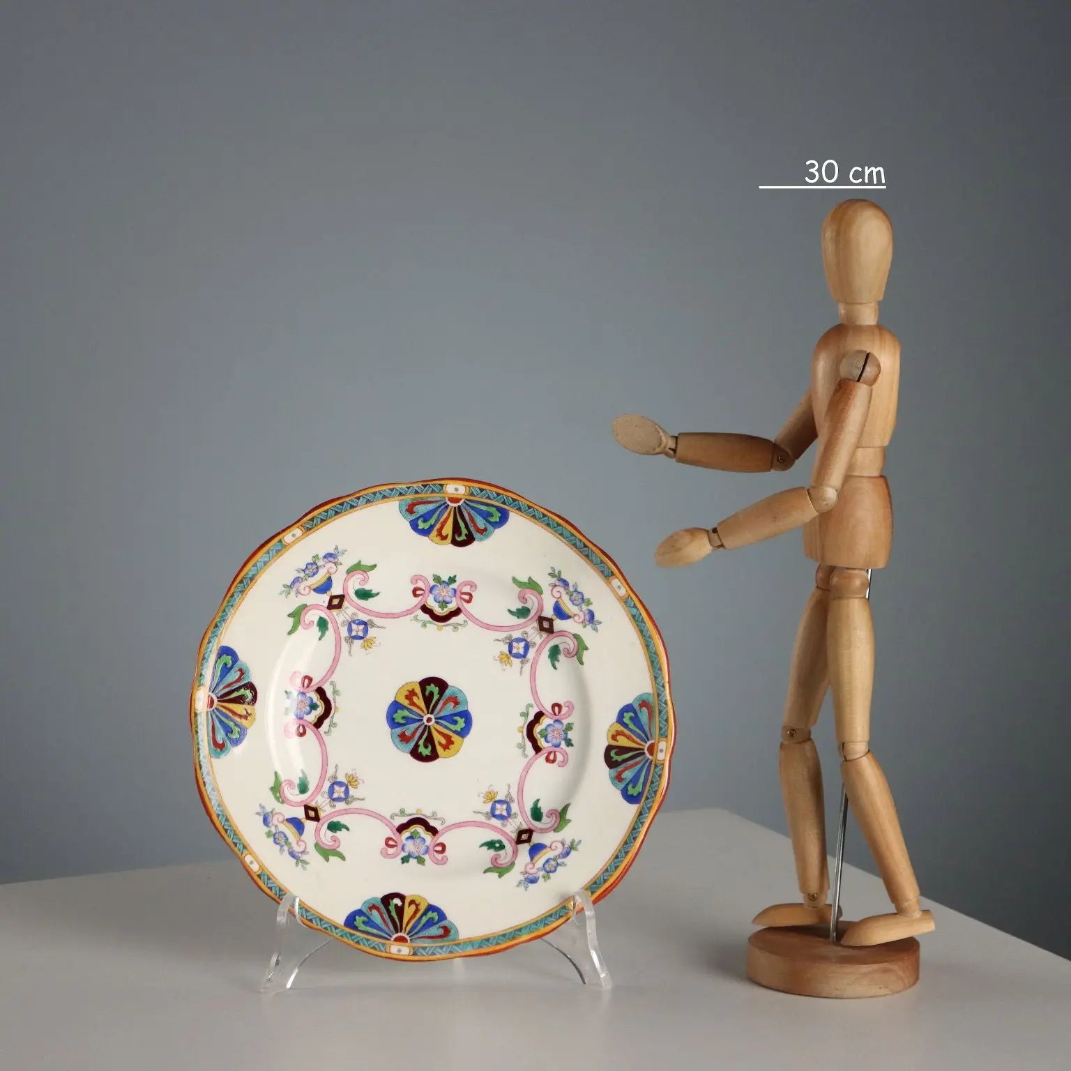 Antique Minton Porcelain Saucer Set England XIX Century - England, XIX Century | Antiques | Ceramics Products
