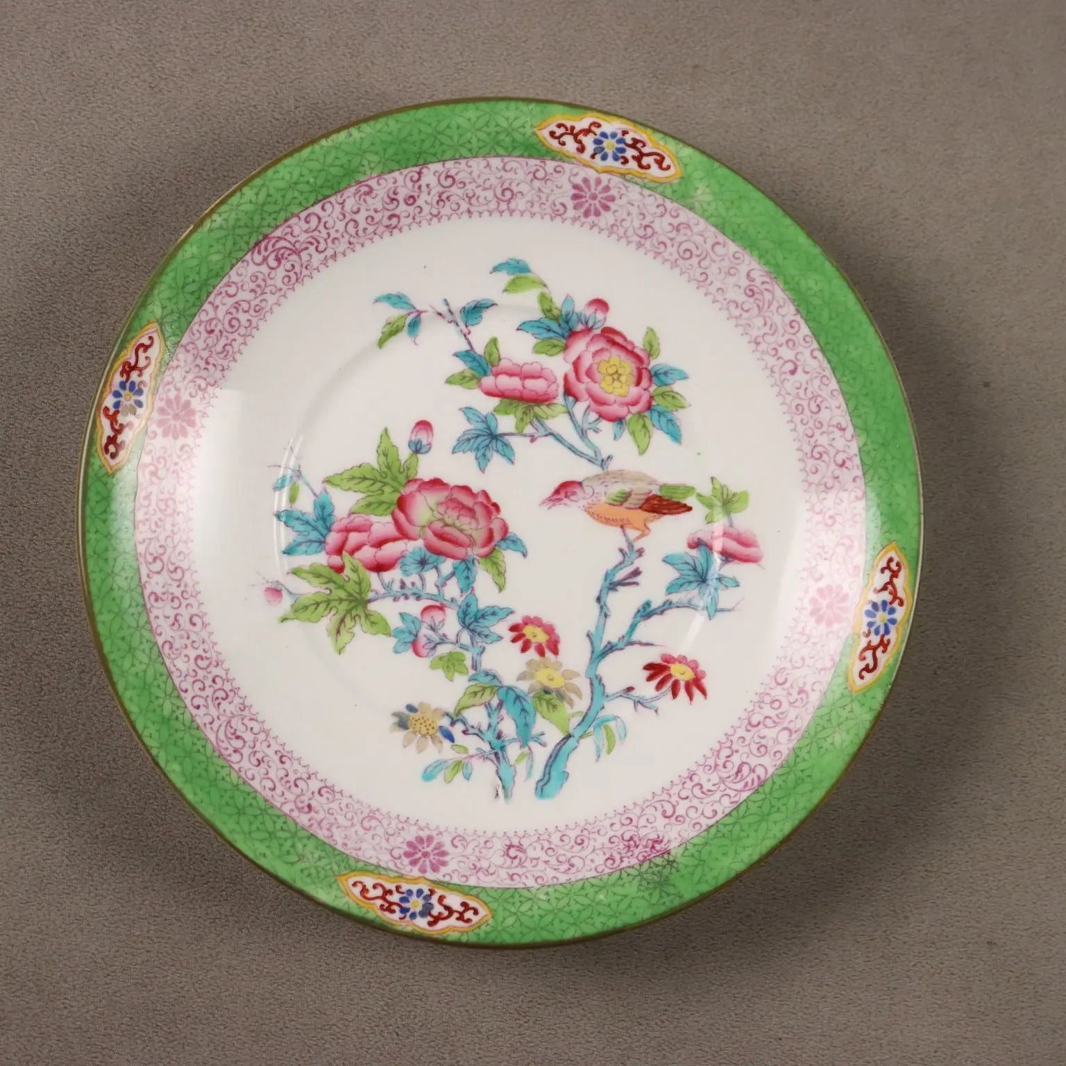 Antique Minton Porcelain Saucer Set England XIX Century - England, XIX Century | Antiques | Ceramics Products