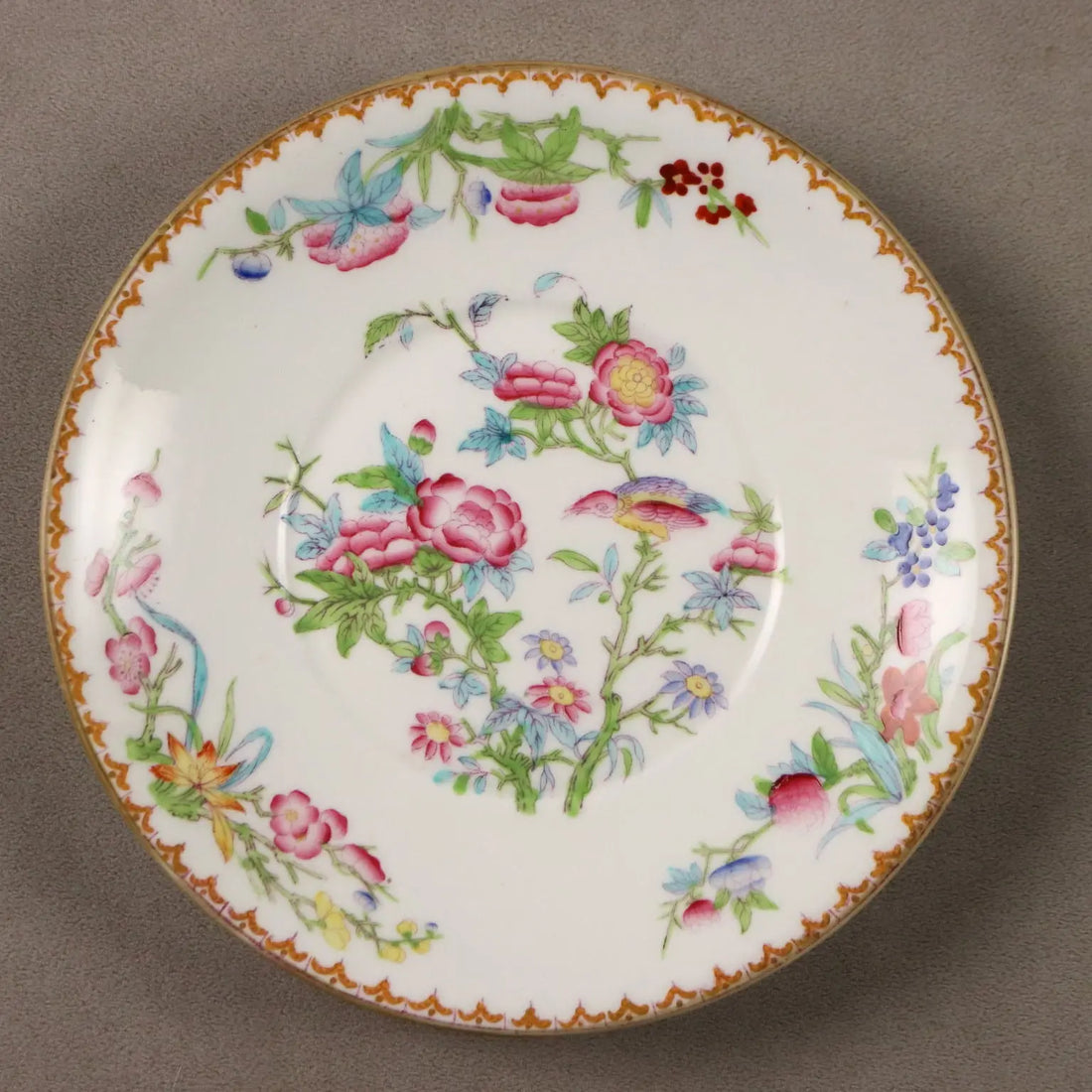 Antique Minton Porcelain Saucer Set England XIX Century - England, XIX Century | Antiques | Ceramics Products
