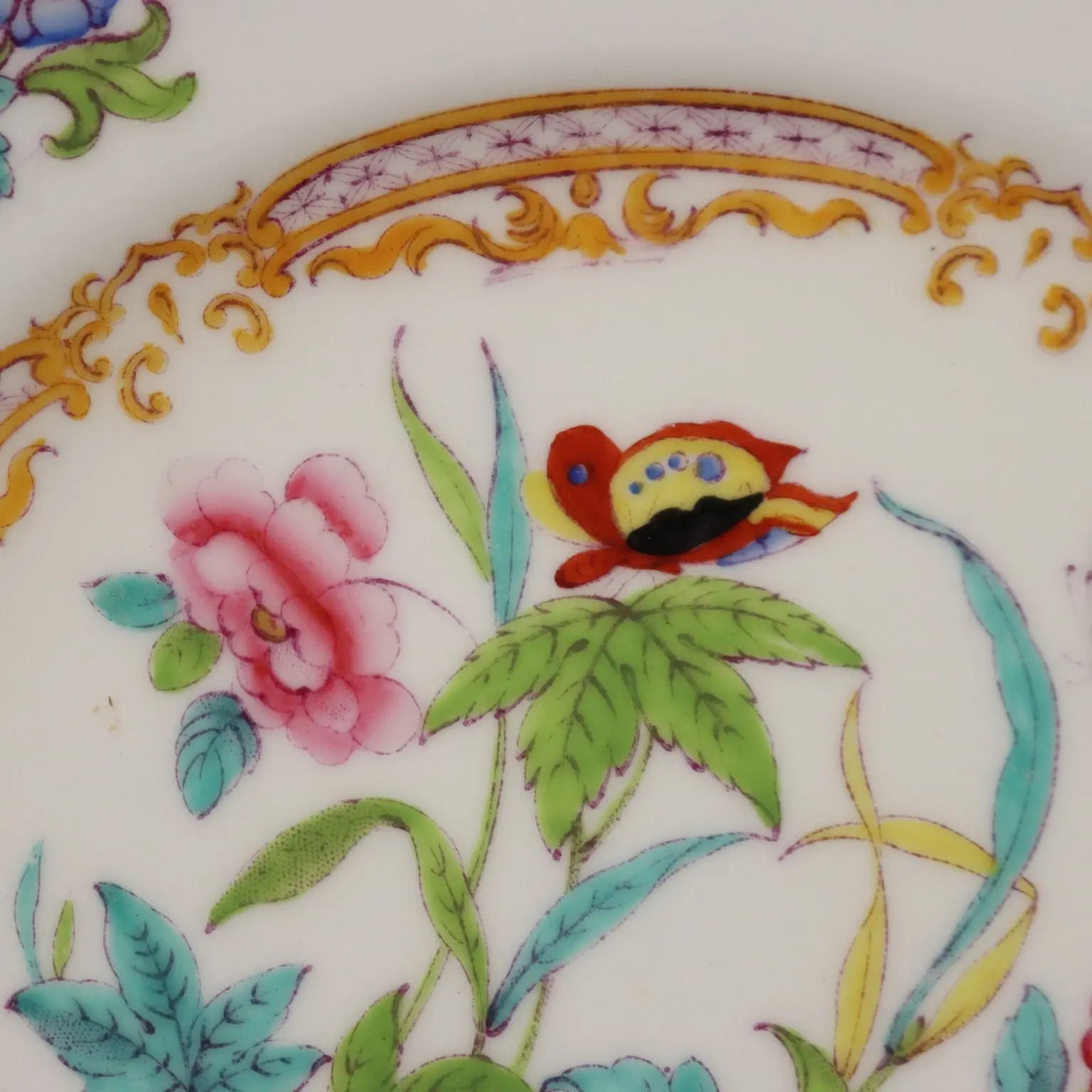 Antique Minton Porcelain Saucer Set England XIX Century - England, XIX Century | Antiques | Ceramics Products