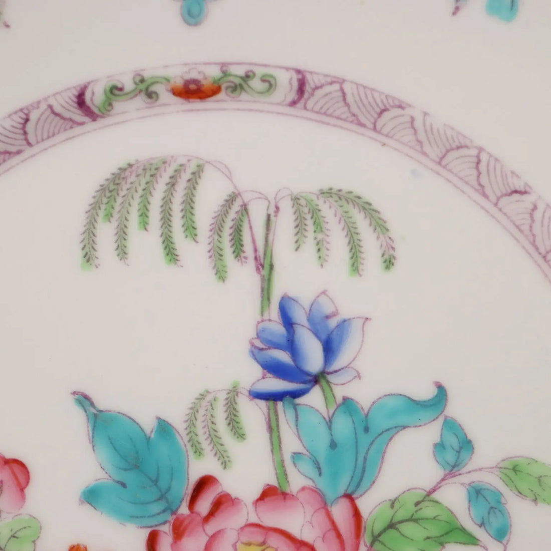 Antique Minton Porcelain Saucer Set England XIX Century - England, XIX Century | Antiques | Ceramics Products