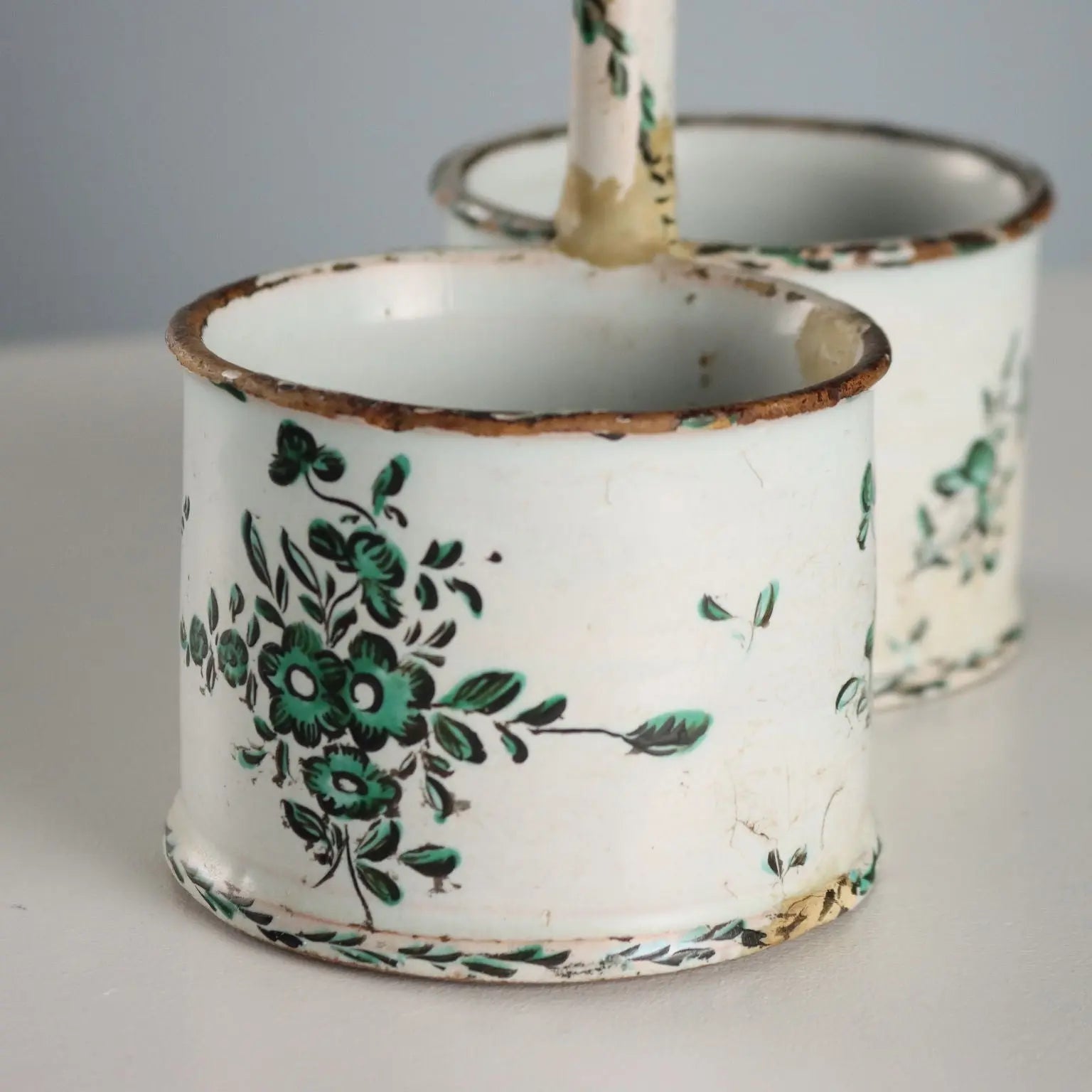 Antique Majolica Oil and Vinegar Holder Decorations XVIII Century - Italy, Late XVIII Century | Antiques | Ceramics Products