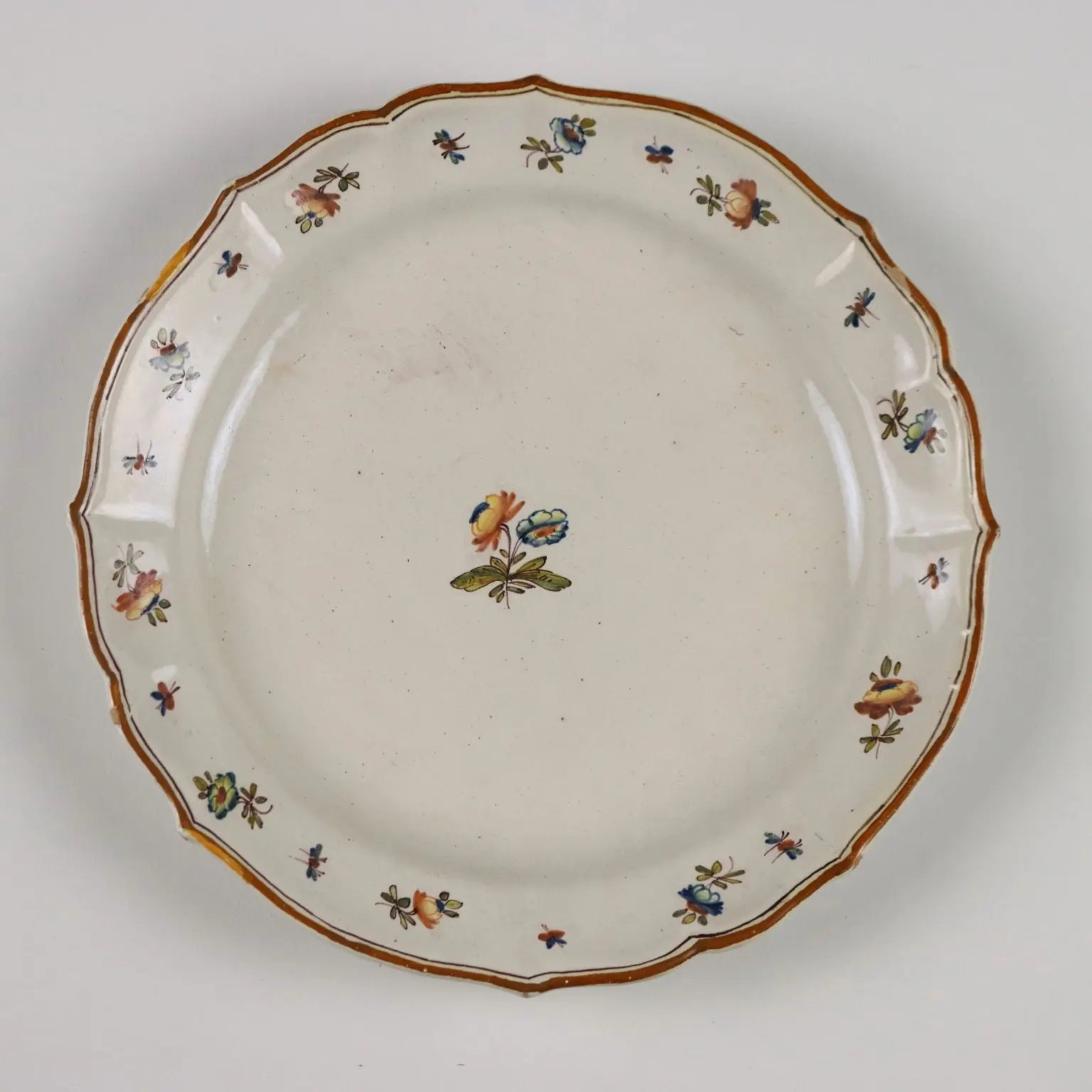 Antique Majolica Plates Manufacture of Milan Late XVIII Century