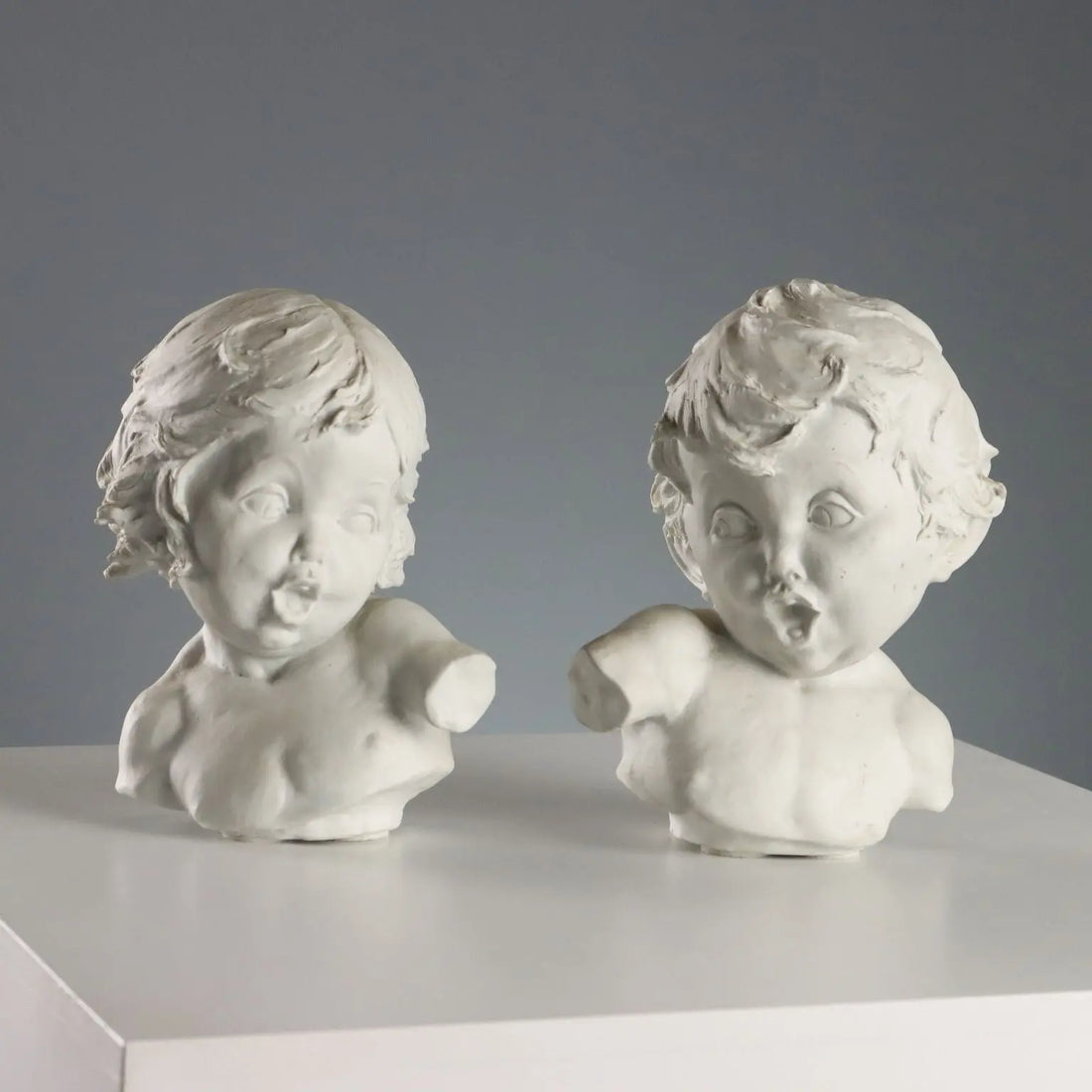 Antique Busts of Children Biscuit Europe Early XX Century - Europe, Early XX Century | Antiques | Ceramics Products