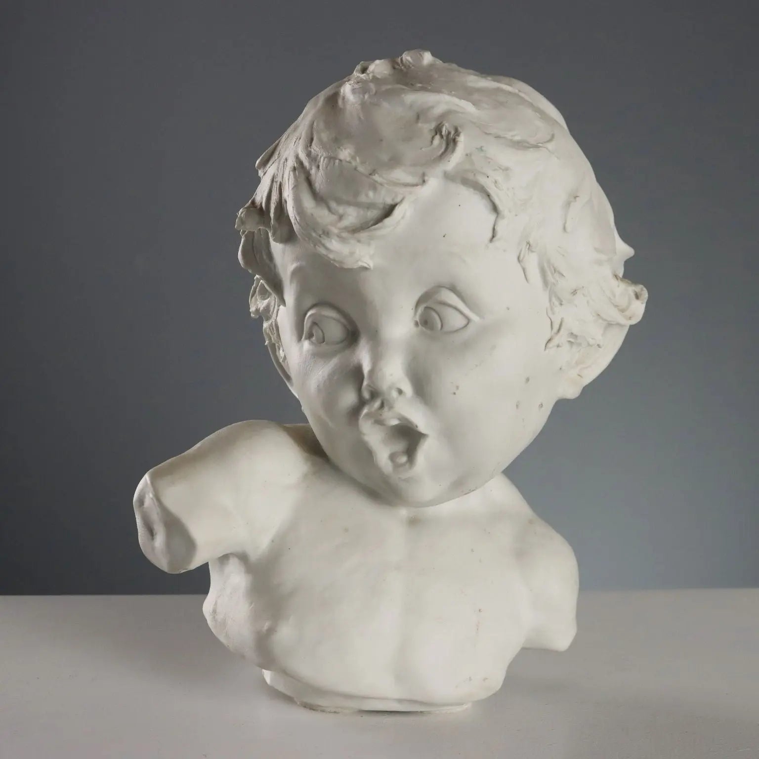 Antique Busts of Children Biscuit Europe Early XX Century - Europe, Early XX Century | Antiques | Ceramics Products