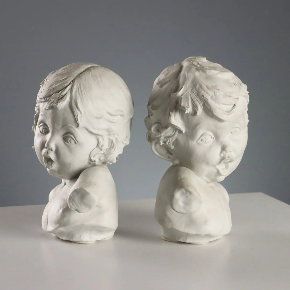 Antique Busts of Children Biscuit Europe Early XX Century - Europe, Early XX Century | Antiques | Ceramics Products