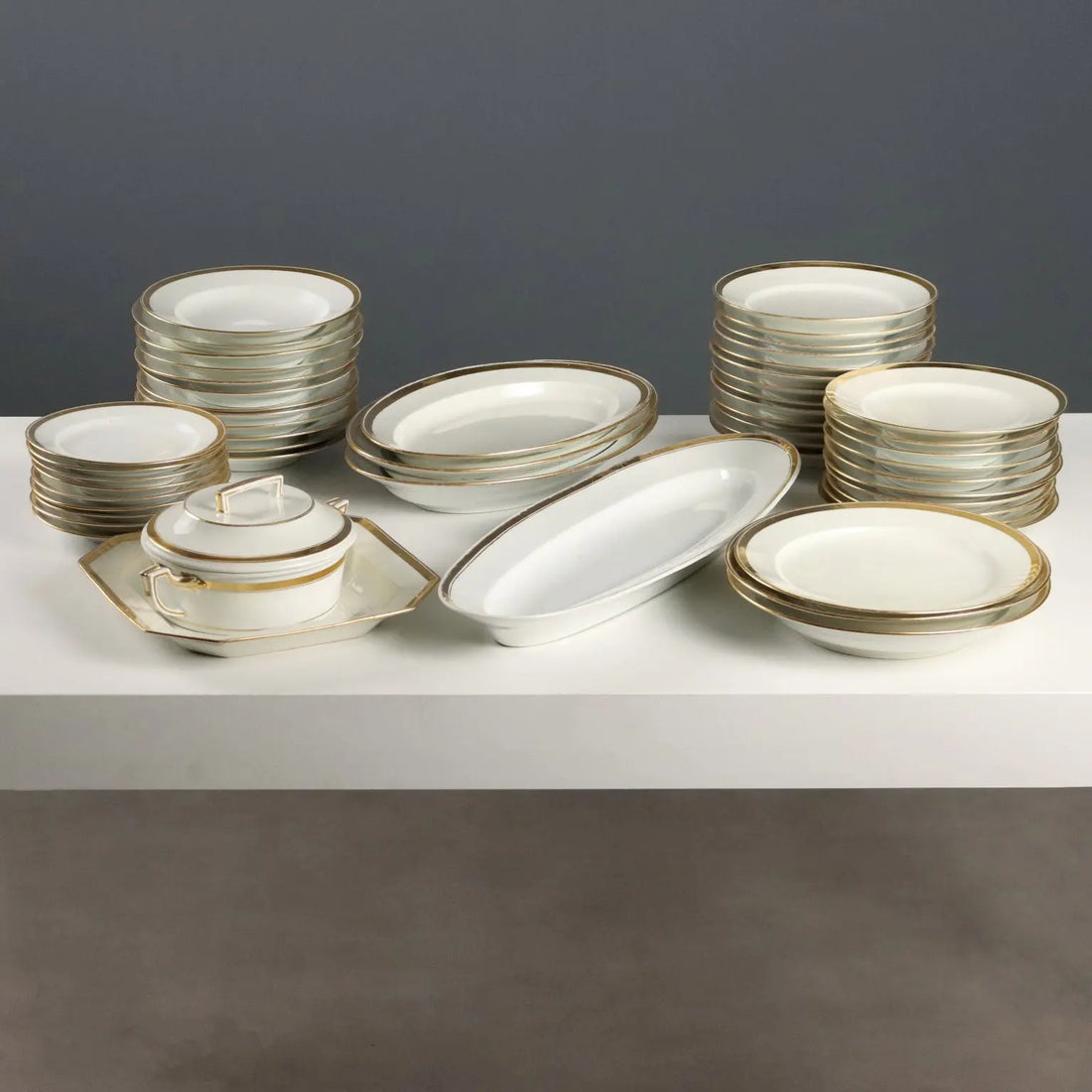 Antique Plate Set Vienna Porcelain Austria Mid XIX Century - Austria, Mid XIX Century | Antiques | Ceramics Products