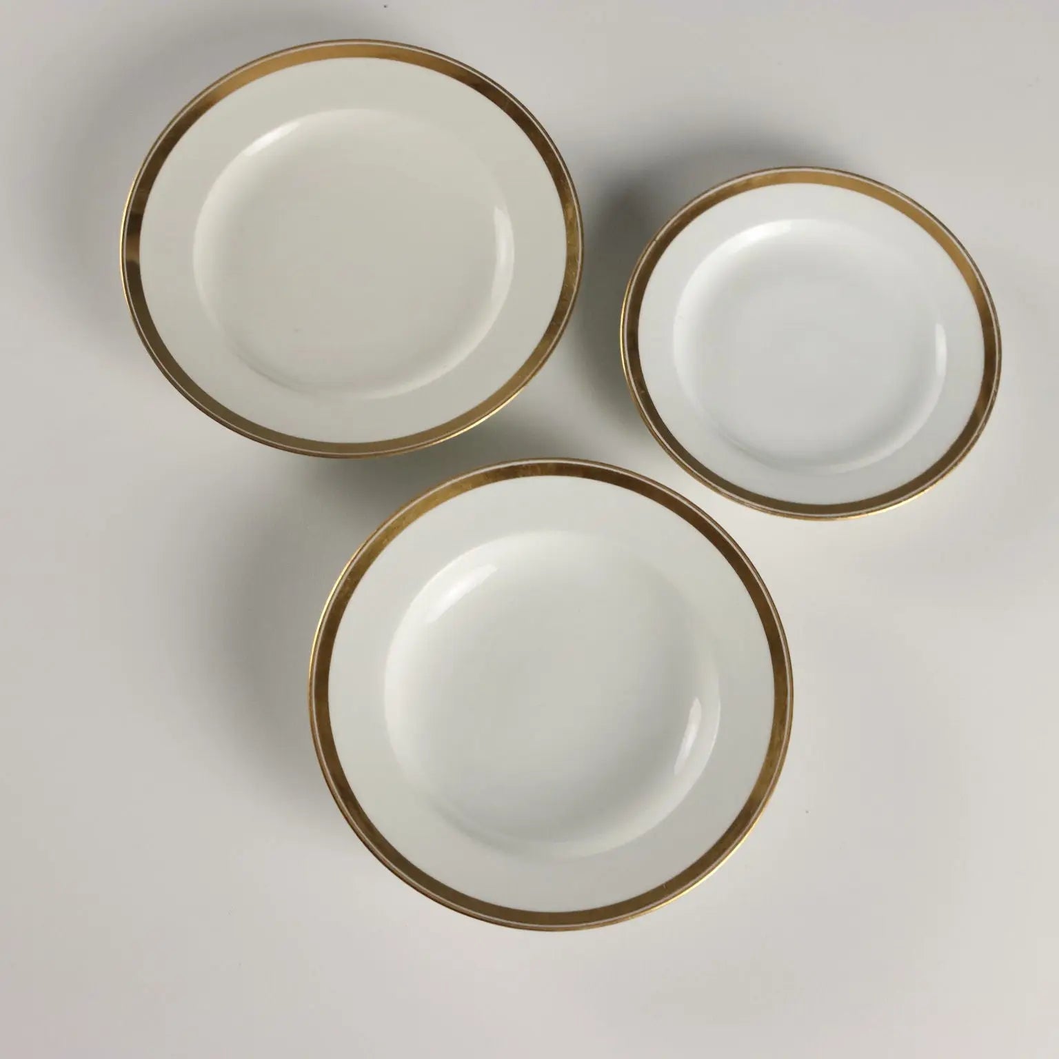 Antique Plate Set Vienna Porcelain Austria Mid XIX Century - Austria, Mid XIX Century | Antiques | Ceramics Products