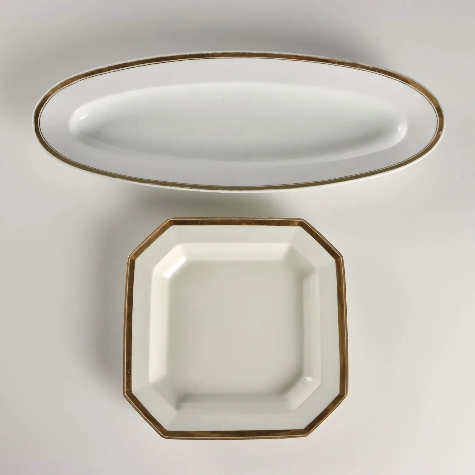 Antique Plate Set Vienna Porcelain Austria Mid XIX Century - Austria, Mid XIX Century | Antiques | Ceramics Products