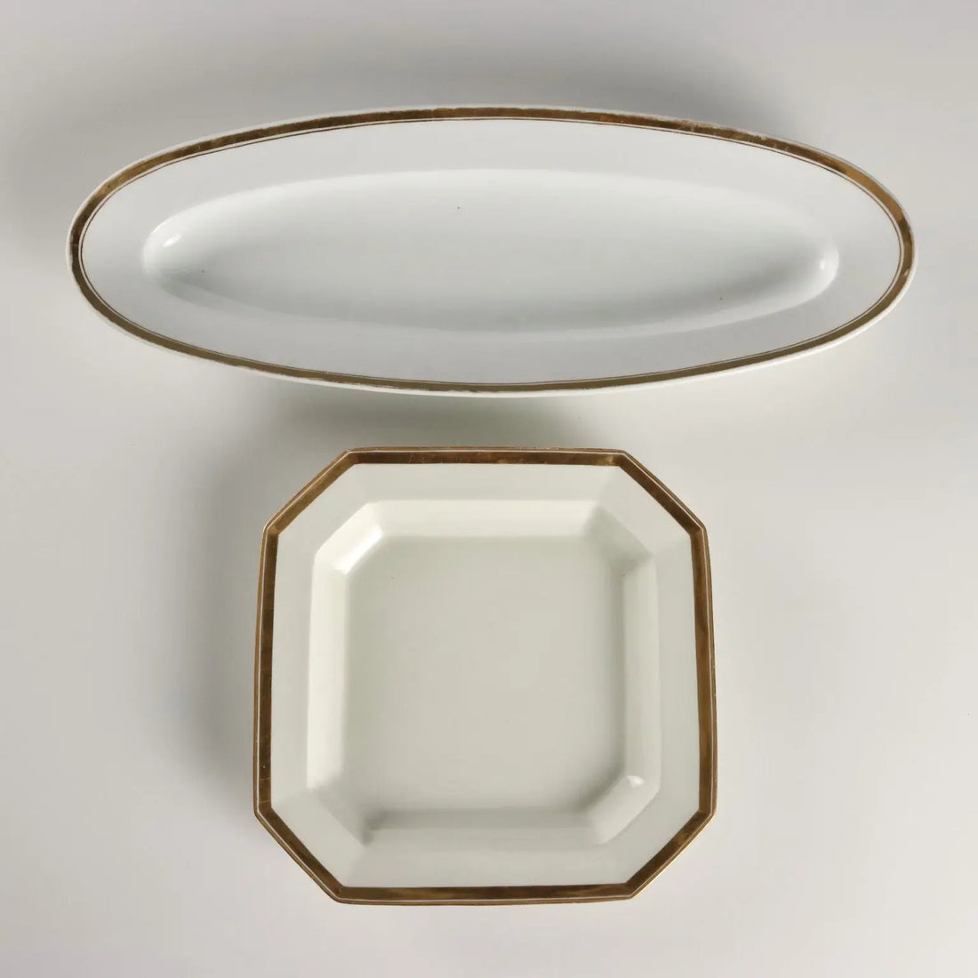 Antique Plate Set Vienna Porcelain Austria Mid XIX Century - Austria, Mid XIX Century | Antiques | Ceramics Products