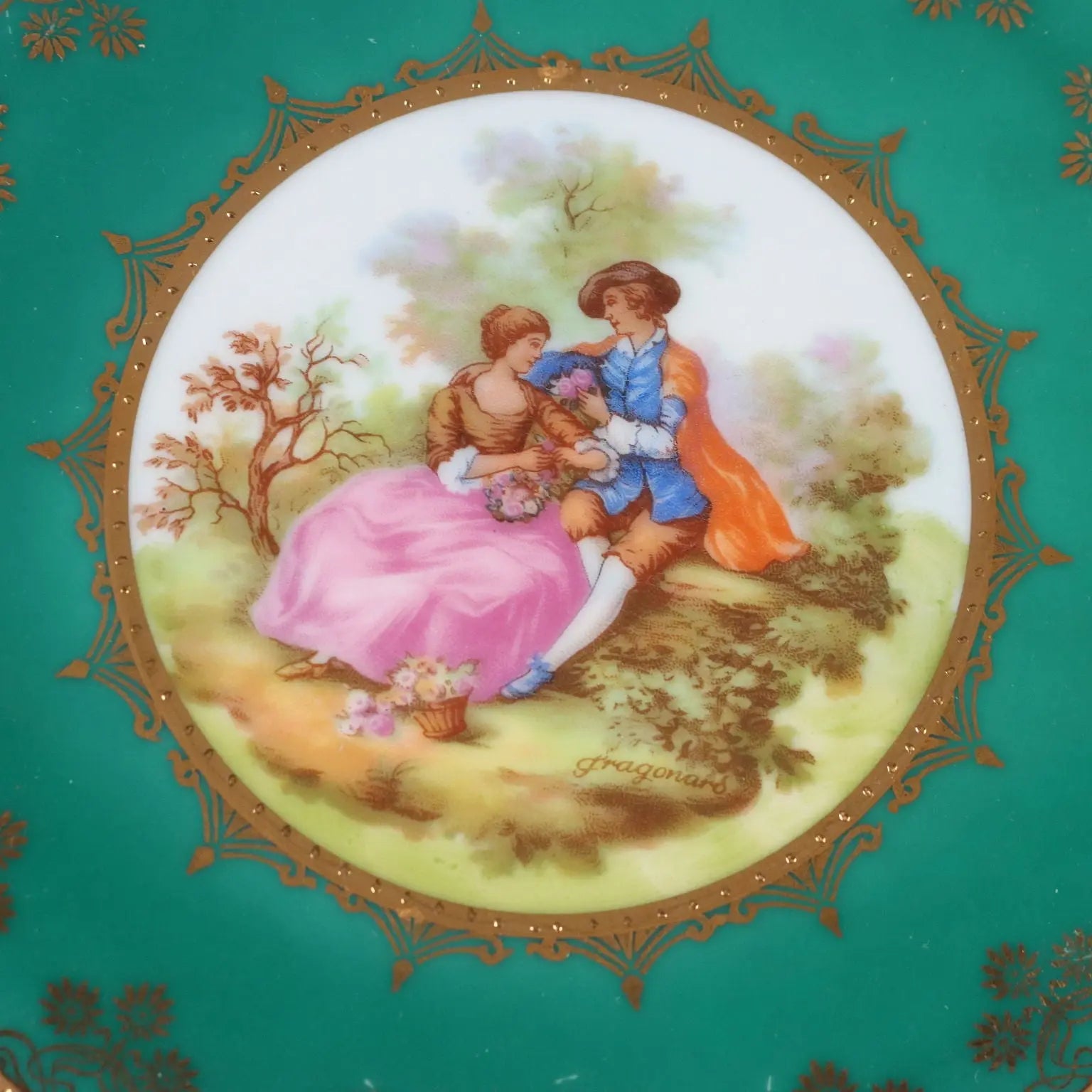 Antique J.K.W. Plates Multicoloured Porcelain Germany XX Century - Germany, Mid XX Century | Antiques | Ceramics Products