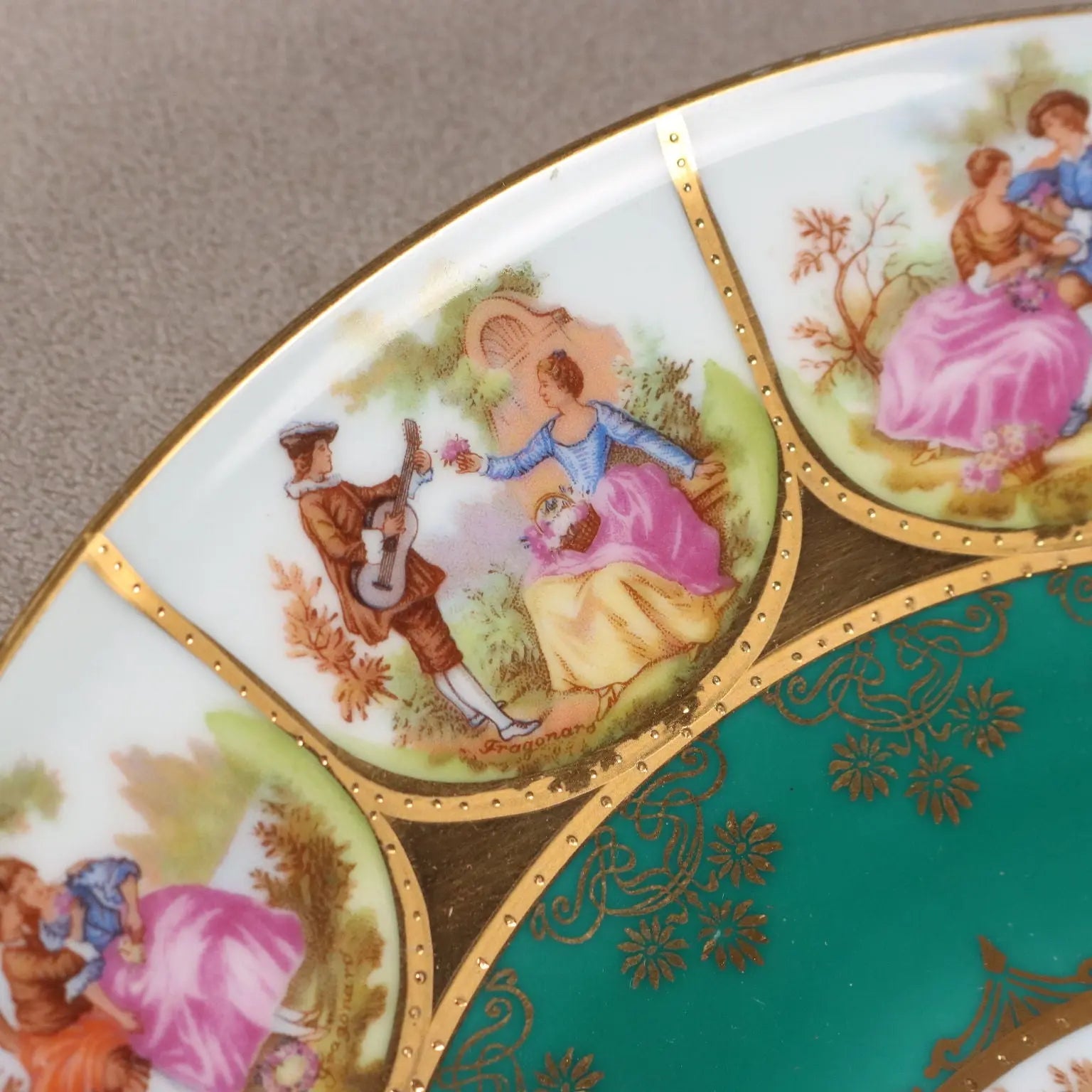 Antique J.K.W. Plates Multicoloured Porcelain Germany XX Century - Germany, Mid XX Century | Antiques | Ceramics Products