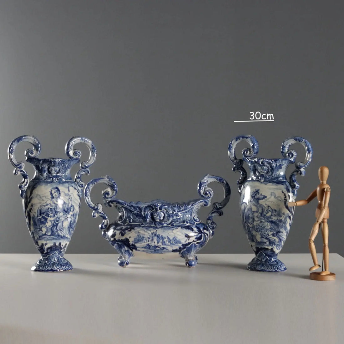 Antique Triptych of Vases Giuseppe Mazzotti Albissola XX Century - Italy, Mid XX Century | Antiques | Ceramics Products