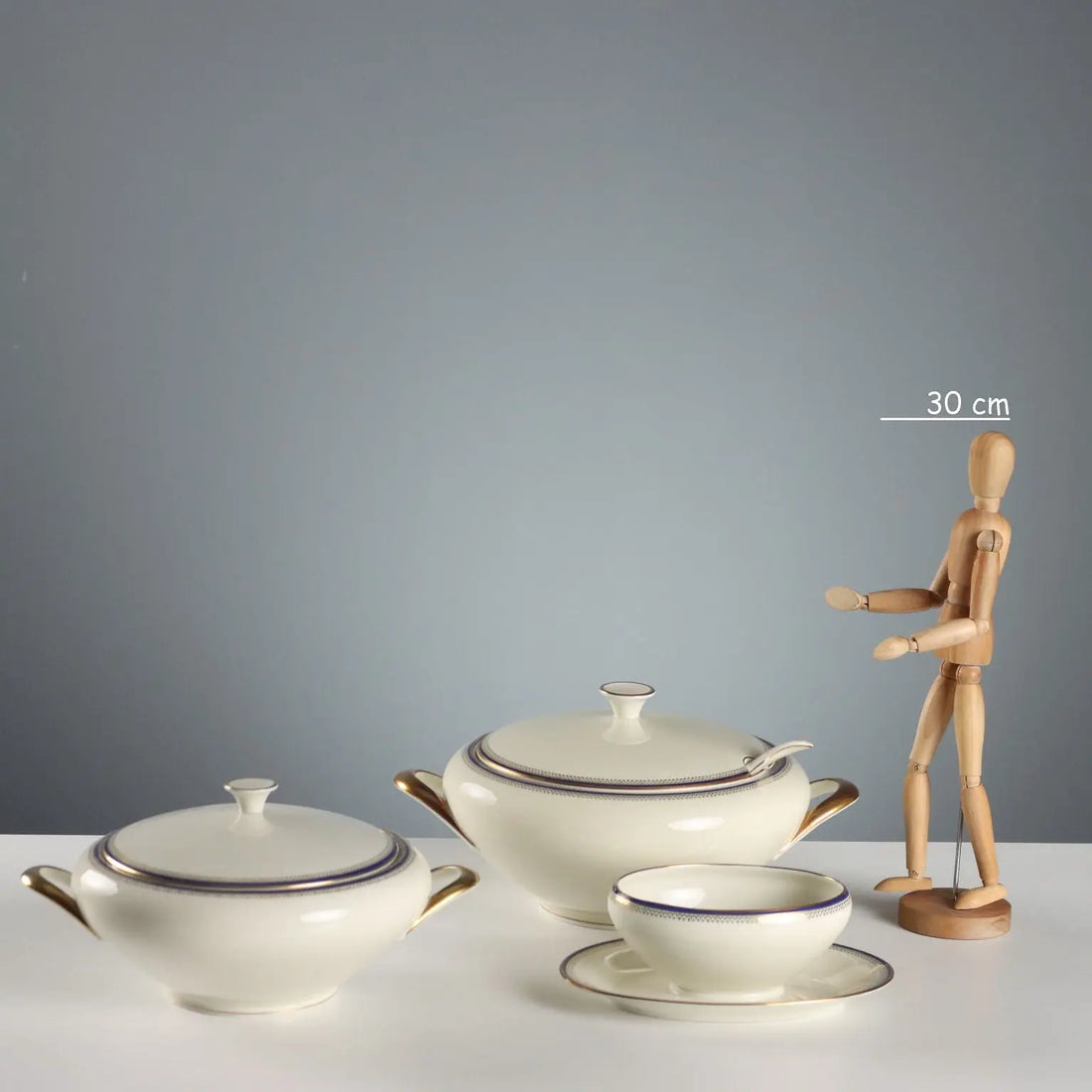 Vintage Dishes Set Tirschenreuth Manufacture Germany 1950s