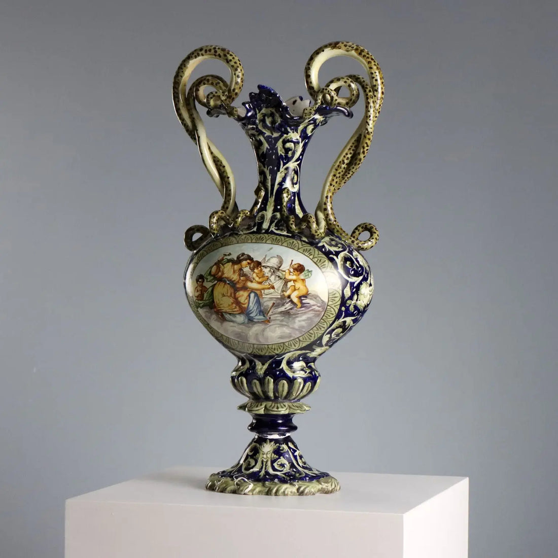 Antique Amphorae Neo-Renaissance Style Majolica Italy XIX Century - Italy, Late XIX Century | Antiques | Ceramics Products