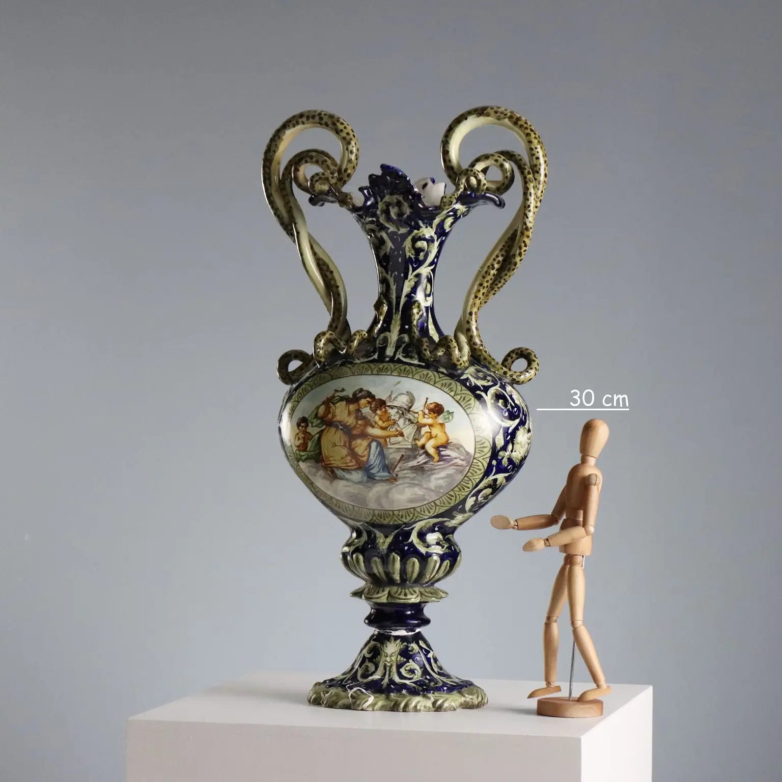 Antique Amphorae Neo-Renaissance Style Majolica Italy XIX Century - Italy, Late XIX Century | Antiques | Ceramics Products