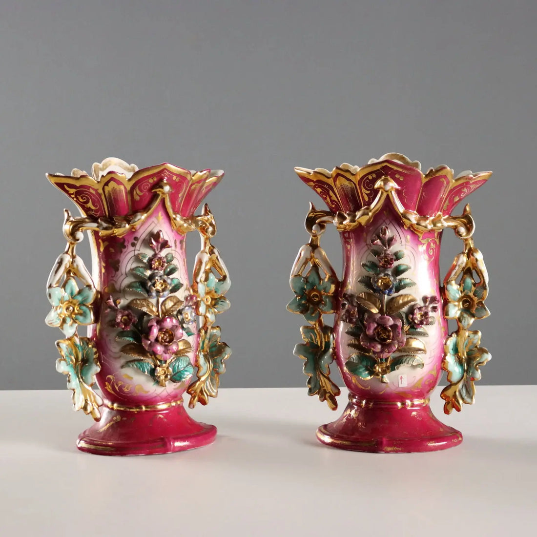 Antique Vases for Bouquets White Porcelain Europe XIX Century - Central Europe, XIX Century | Antiques | Ceramics Products