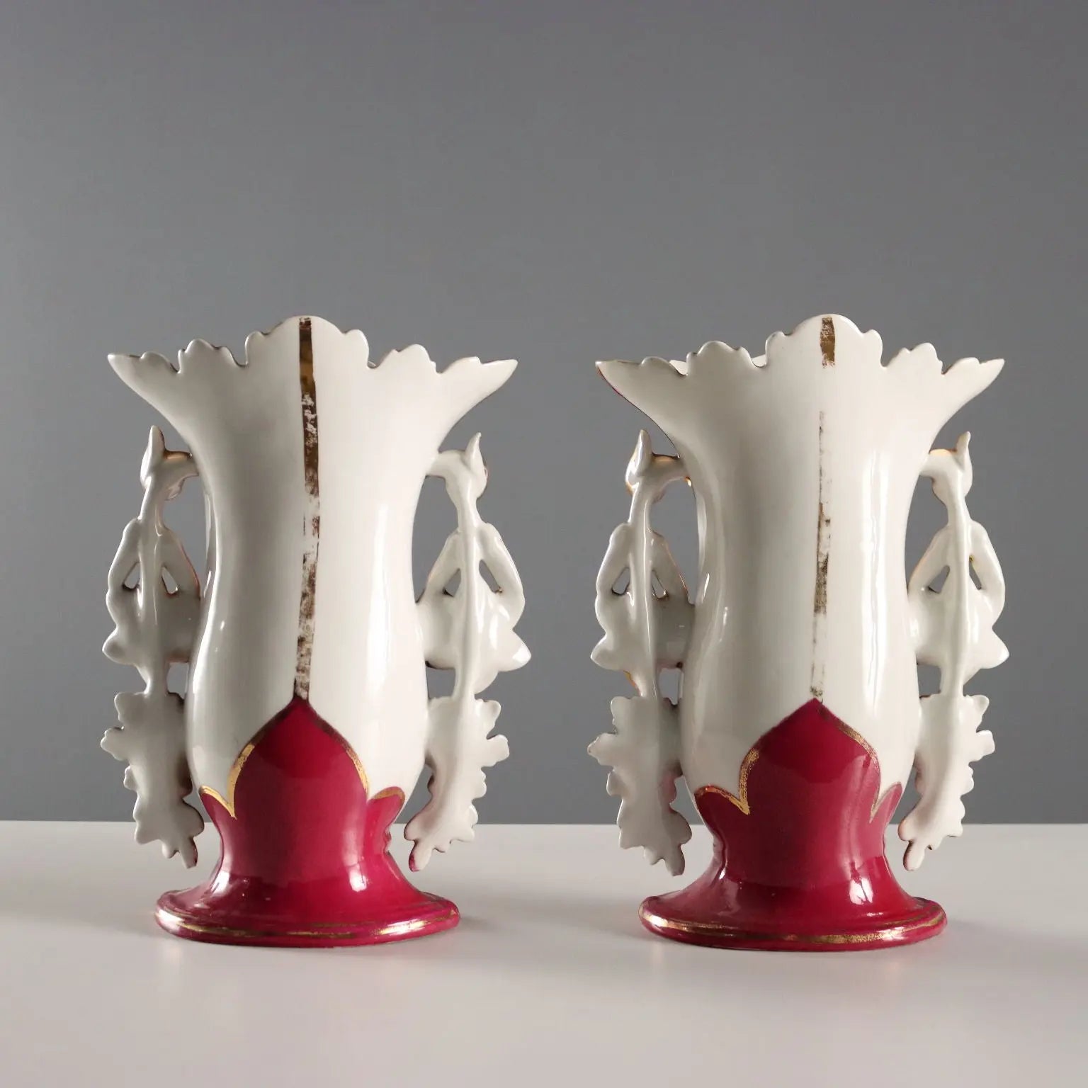 Antique Vases for Bouquets White Porcelain Europe XIX Century - Central Europe, XIX Century | Antiques | Ceramics Products
