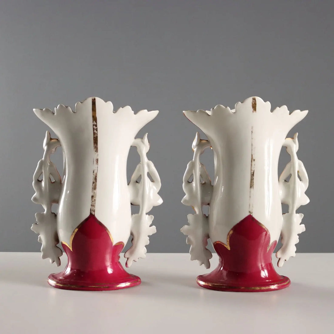 Antique Vases for Bouquets White Porcelain Europe XIX Century - Central Europe, XIX Century | Antiques | Ceramics Products