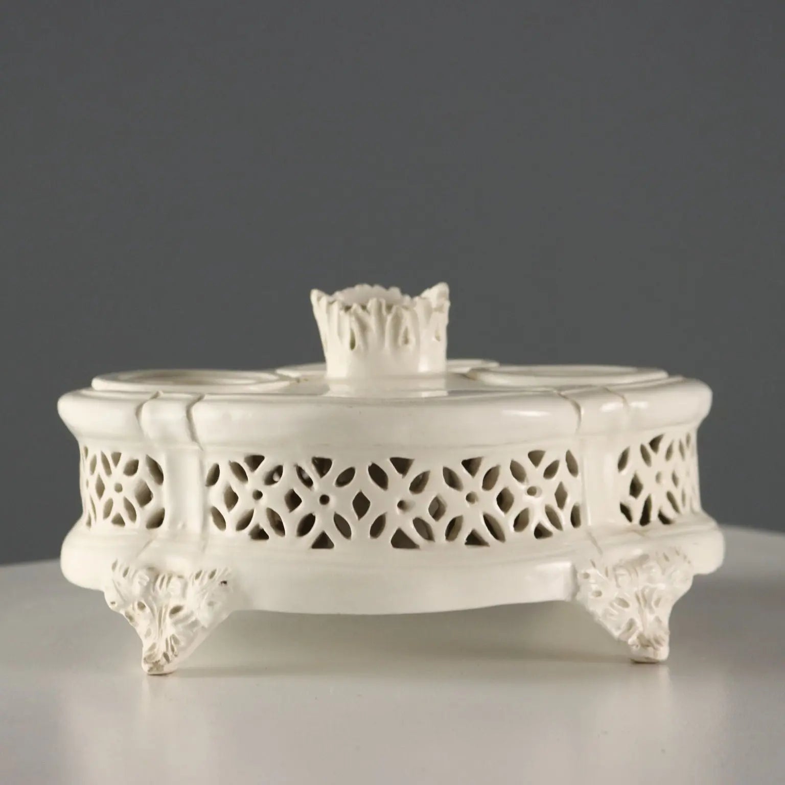 Antique Inkwell Earthenware Central Italy Mid XIX Century - Central Italy, Mid XIX Century | Antiques | Ceramics Products
