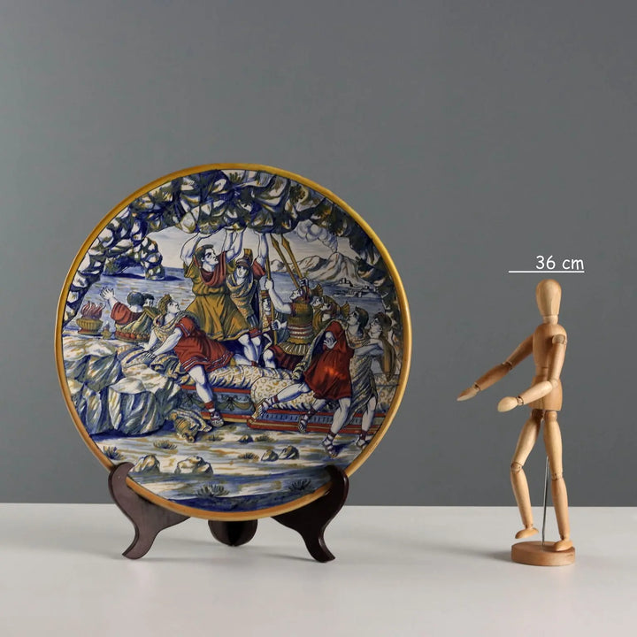 Vintage Plate A. Rubboli Gualdo Tadino Majolica Italy 1930s - Italy, 1930s | Antiques | Ceramics Products