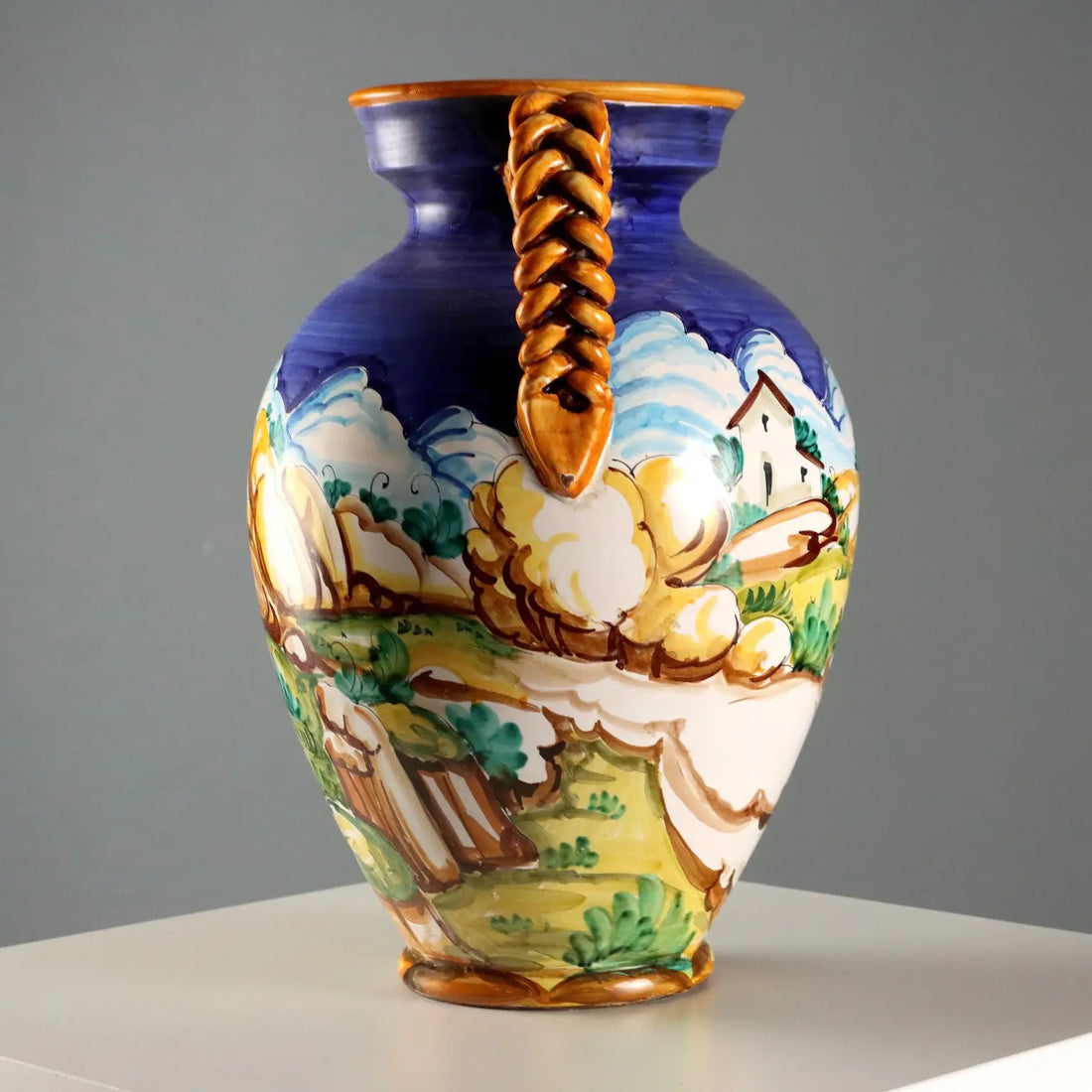 Antique Majolica Amphora Taccini Manufacture Italy XX Century - Italy, XX Century | Antiques | Ceramics Products