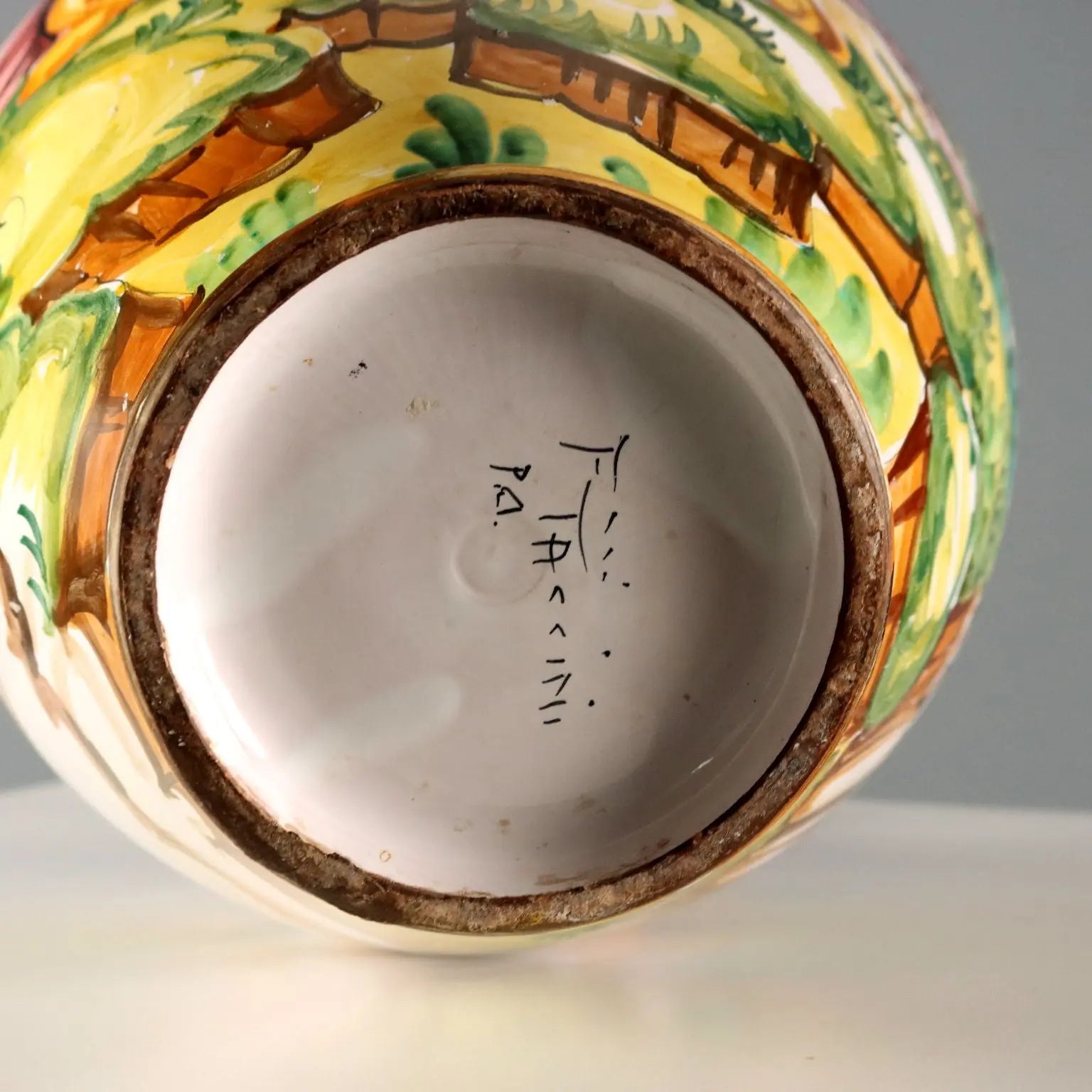 Antique Majolica Amphora Taccini Manufacture Italy XX Century - Italy, XX Century | Antiques | Ceramics Products