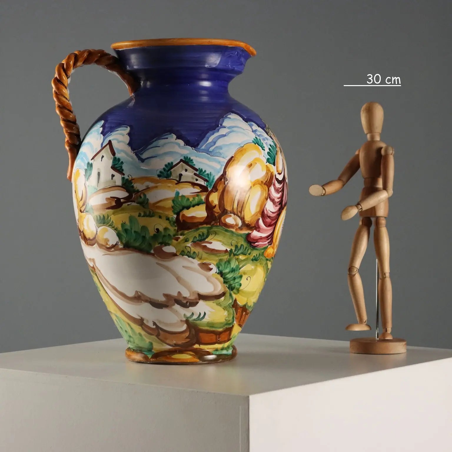 Antique Majolica Amphora Taccini Manufacture Italy XX Century - Italy, XX Century | Antiques | Ceramics Products