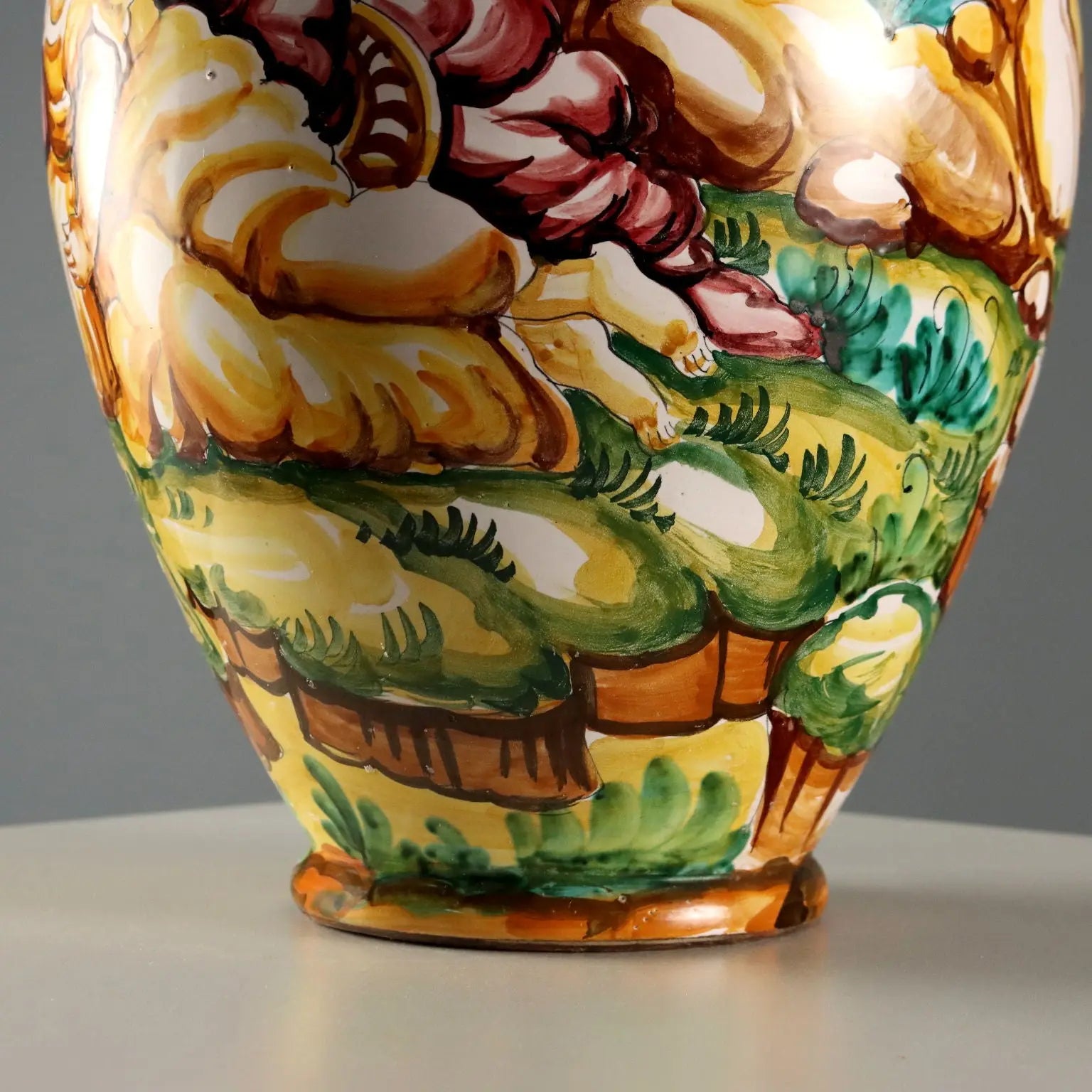 Antique Majolica Amphora Taccini Manufacture Italy XX Century - Italy, XX Century | Antiques | Ceramics Products