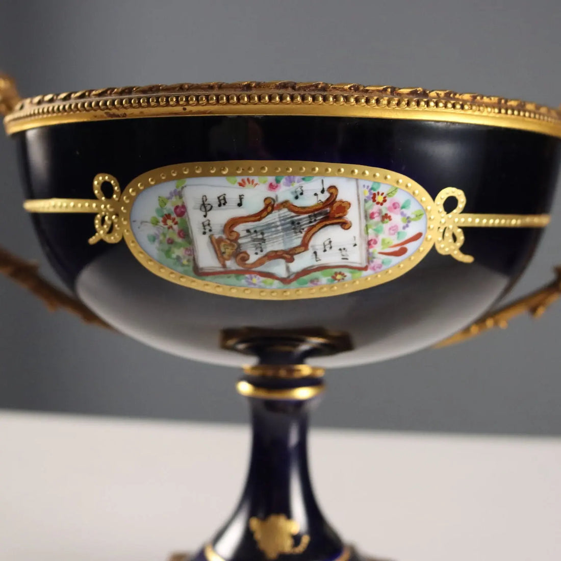 Antique Triptych Vases Porcelain Gilded Bronze France XX Century - France, Mid XX Century | Antiques | Ceramics Products