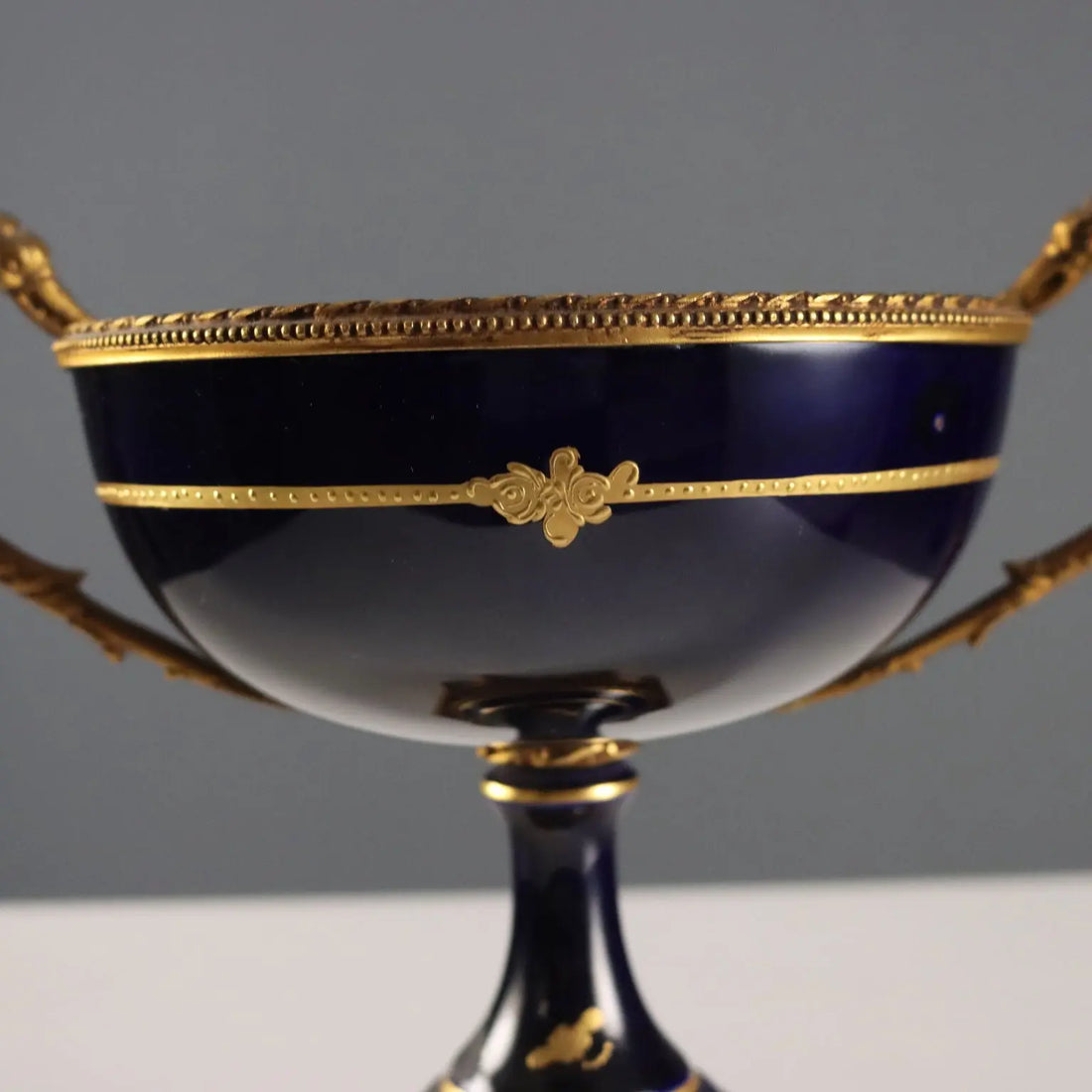 Antique Triptych Vases Porcelain Gilded Bronze France XX Century - France, Mid XX Century | Antiques | Ceramics Products