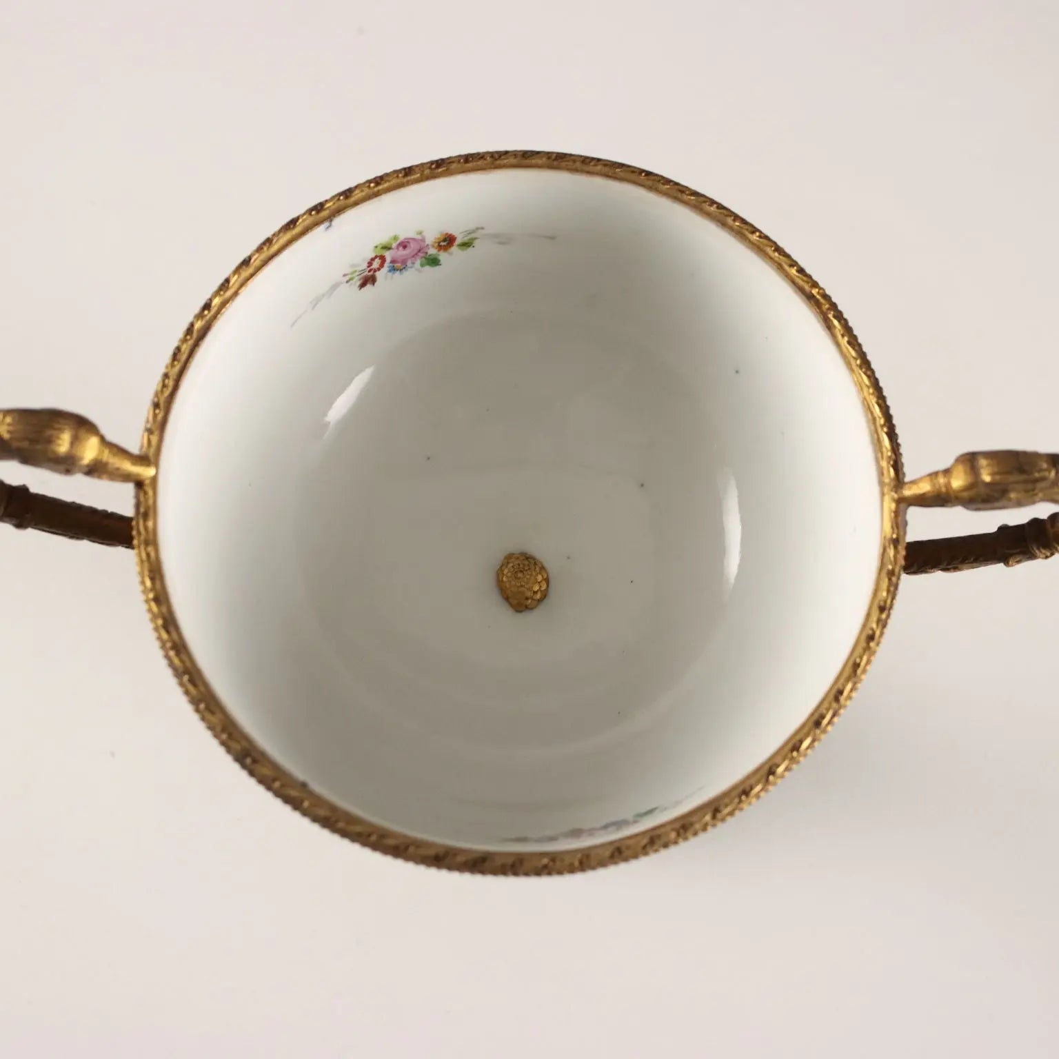 Antique Triptych Vases Porcelain Gilded Bronze France XX Century - France, Mid XX Century | Antiques | Ceramics Products