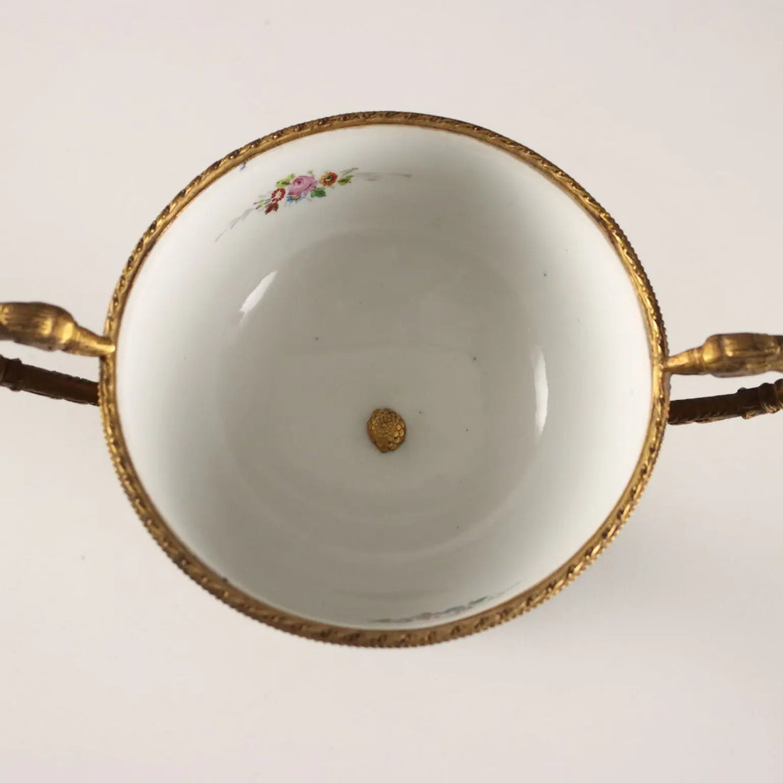 Antique Triptych Vases Porcelain Gilded Bronze France XX Century - France, Mid XX Century | Antiques | Ceramics Products