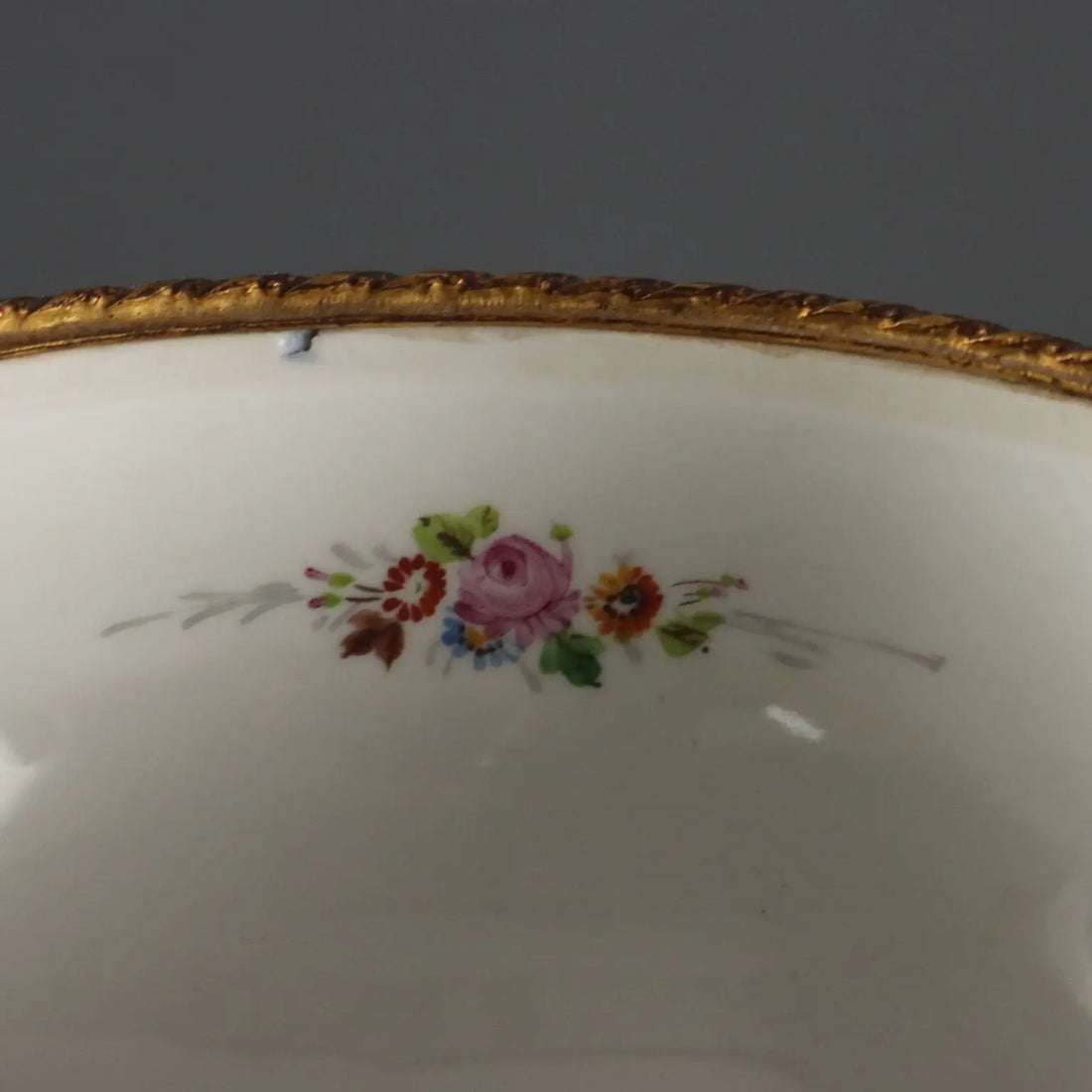 Antique Triptych Vases Porcelain Gilded Bronze France XX Century - France, Mid XX Century | Antiques | Ceramics Products