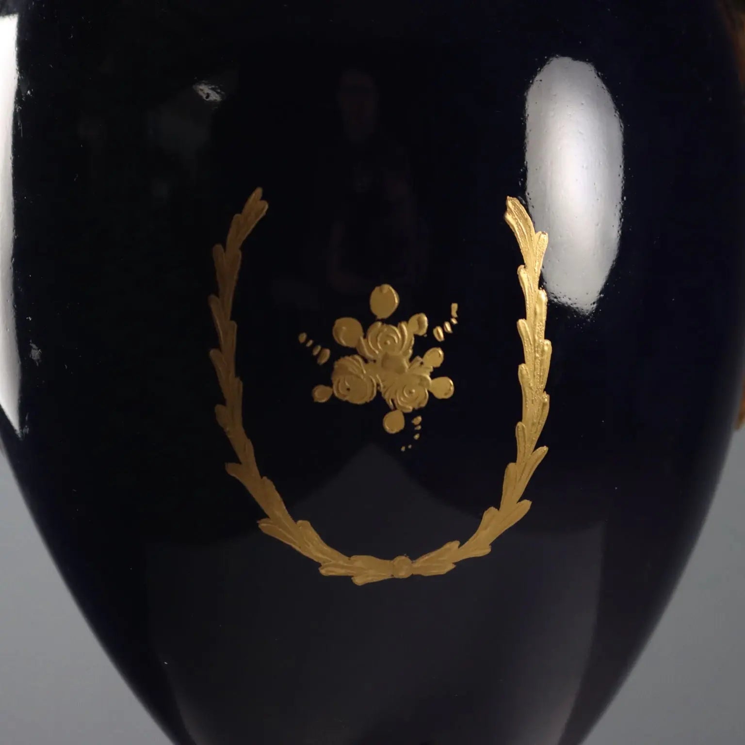 Antique Sèvres Porcelain Vase Gold Decorations France XX Century - France, Mid XX Century | Antiques | Ceramics Products