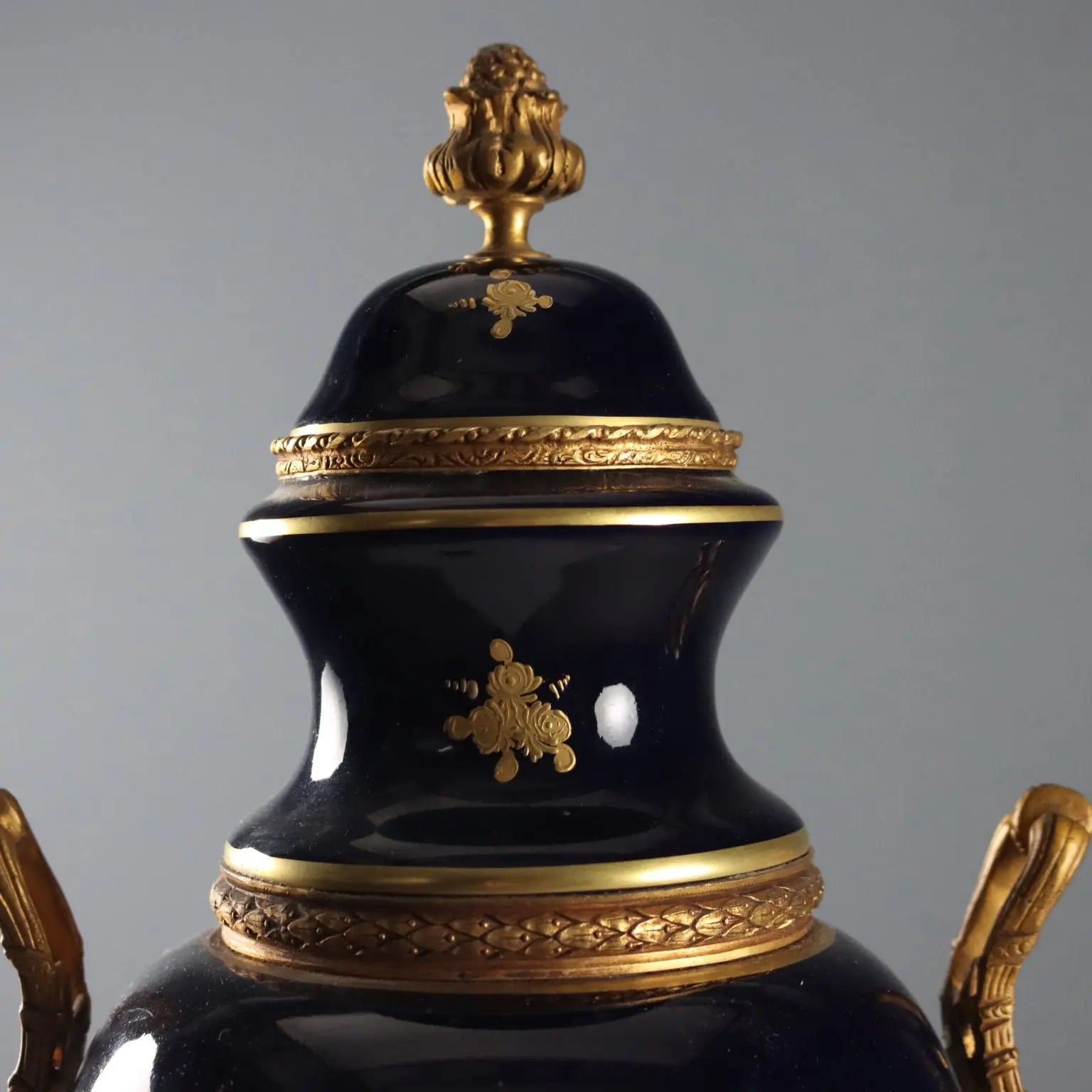 Antique Sèvres Porcelain Vase Gold Decorations France XX Century - France, Mid XX Century | Antiques | Ceramics Products