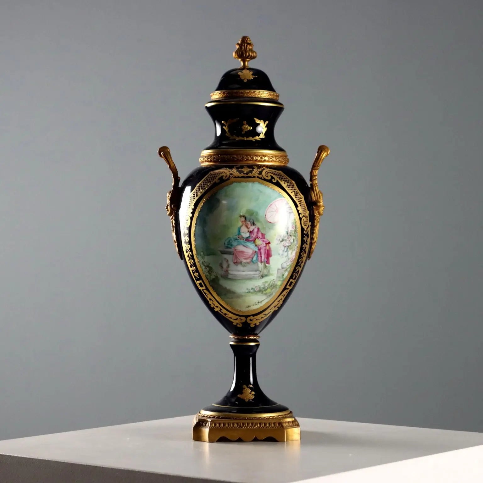 Antique Sèvres Porcelain Vase Gold Decorations France XX Century - France, Mid XX Century | Antiques | Ceramics Products